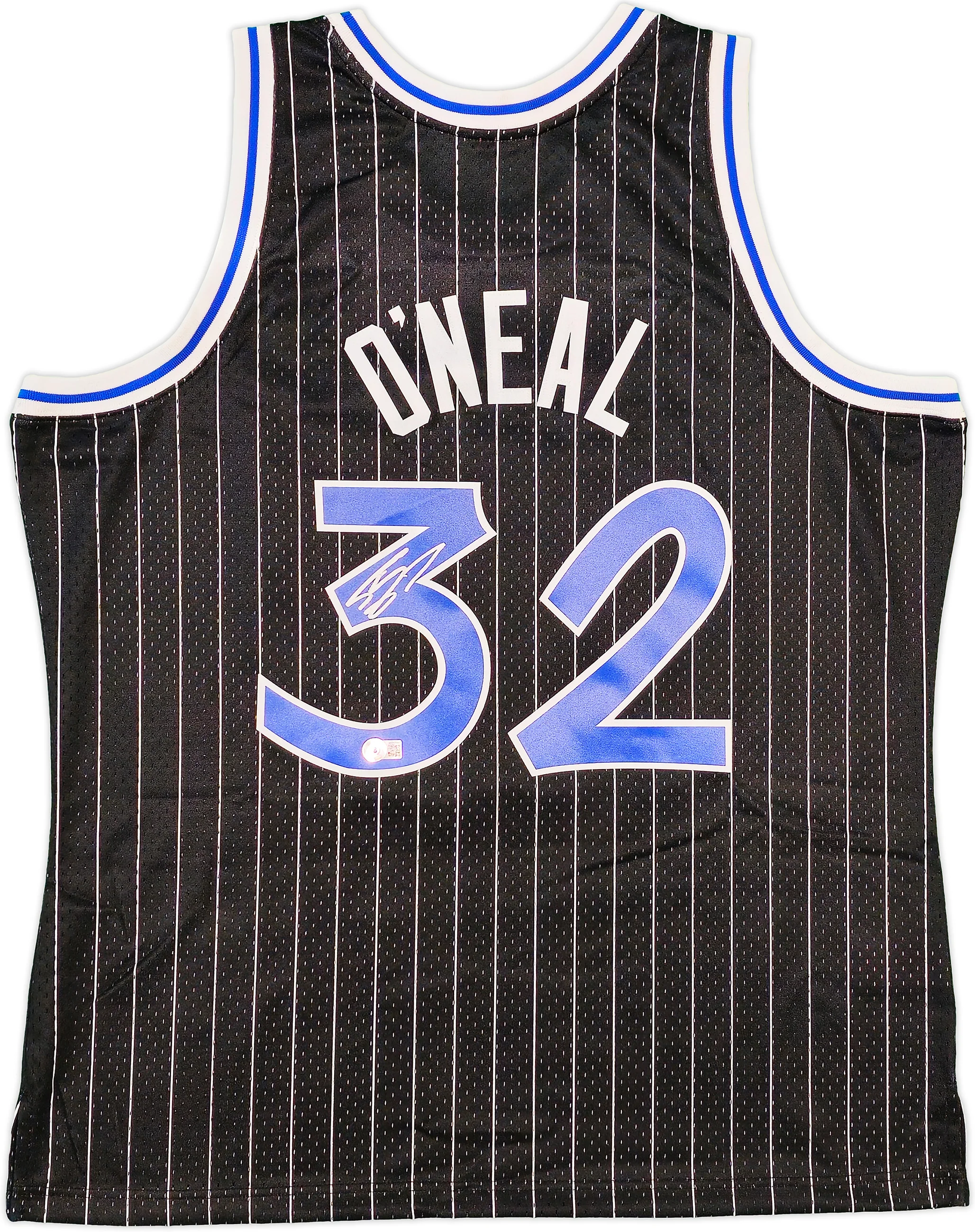 Orlando Magic Shaquille Shaq O'Neal Autographed Black Authentic Mitchell & Ness 1994-95 HWC Swingman Jersey Size XL Beckett BAS Witness Stock #235521 - Image 2