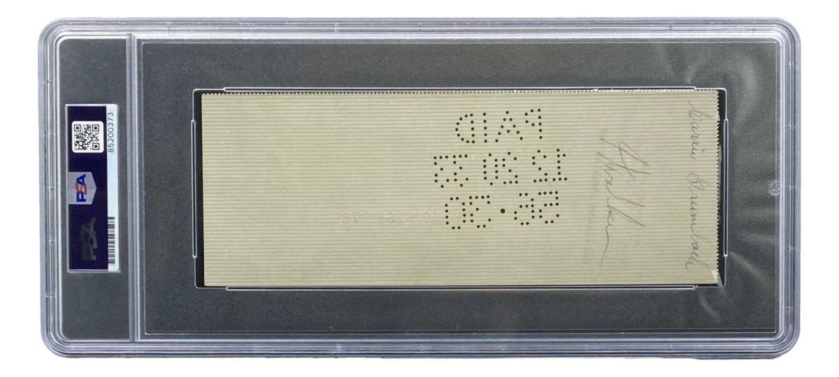 Orville Wright Signed Slabbed Bank Check PSA/DNA 85200373 - Image 2