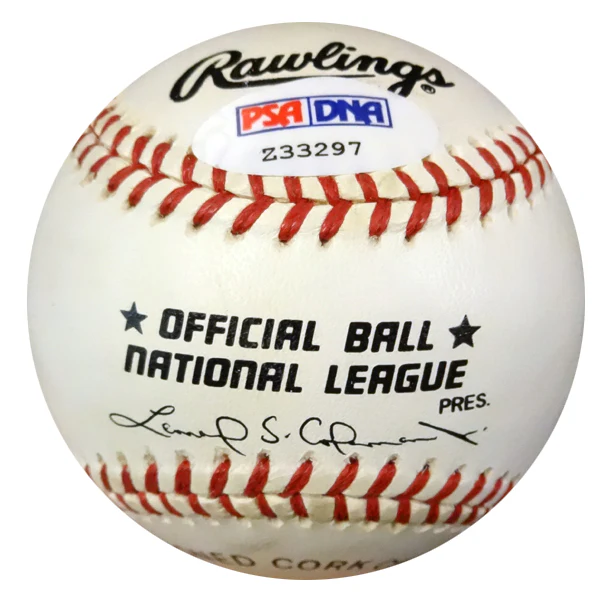 Otis Davis Autographed Official NL Baseball Brooklyn Dodgers PSA/DNA #Z33297 - Image 2