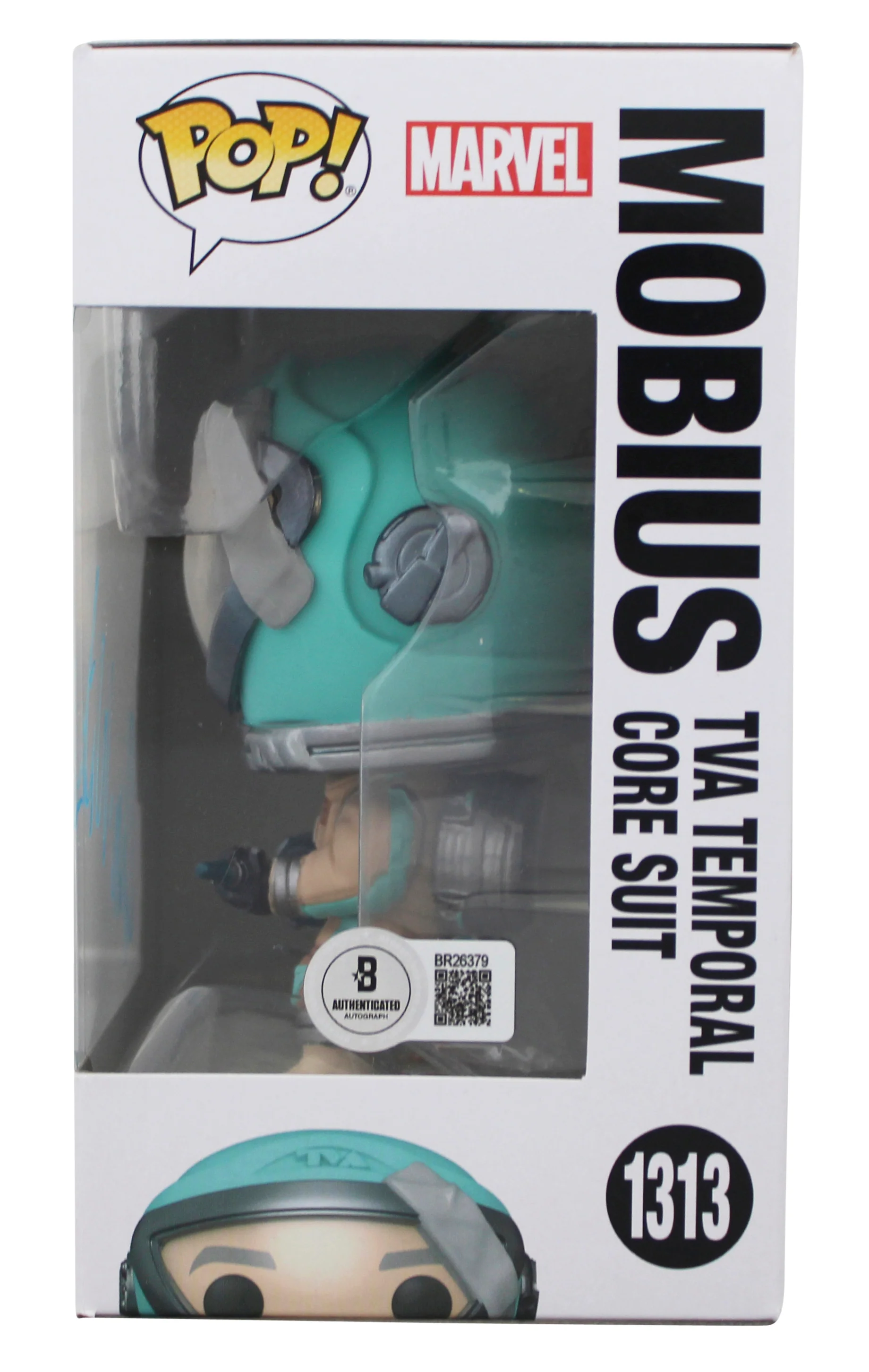 Owen Wilson Loki Signed Mobius #1313 Funko Pop Vinyl Figure BAS #BR26379 - Image 4