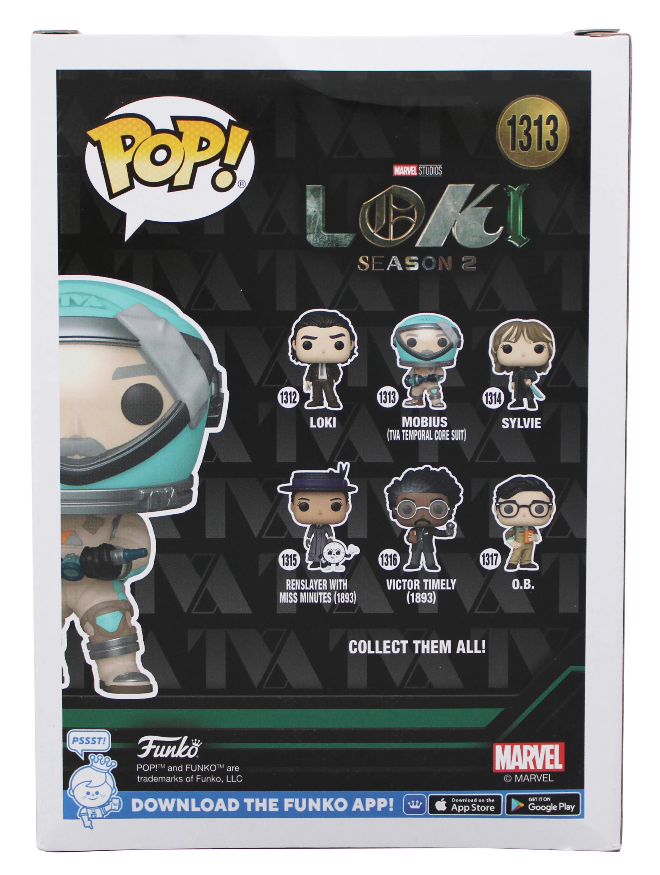 Owen Wilson Loki Signed Mobius #1313 Funko Pop Vinyl Figure BAS #BR26379 - Image 5