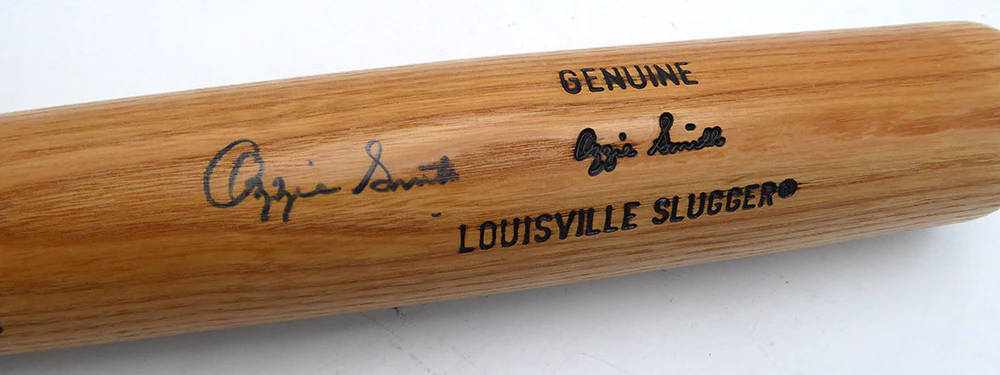 Ozzie Smith Autographed Louisville Slugger Bat St. Louis Cardinals Beckett BAS QR #BV12116 - Image 3