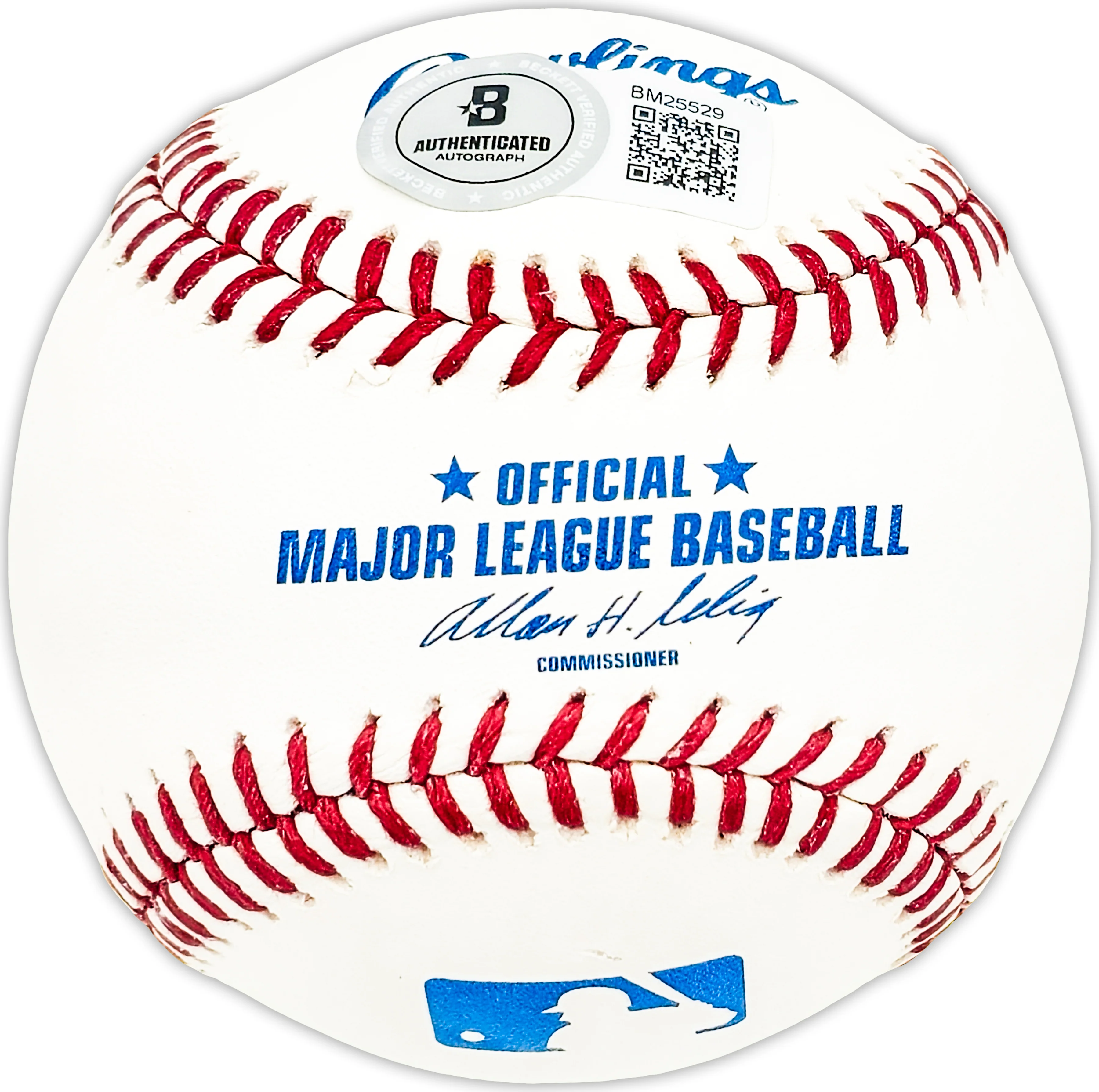 Ozzie Van Brabant Autographed Official MLB Baseball Philadelphia A's Beckett BAS QR #BM25529 - Image 2