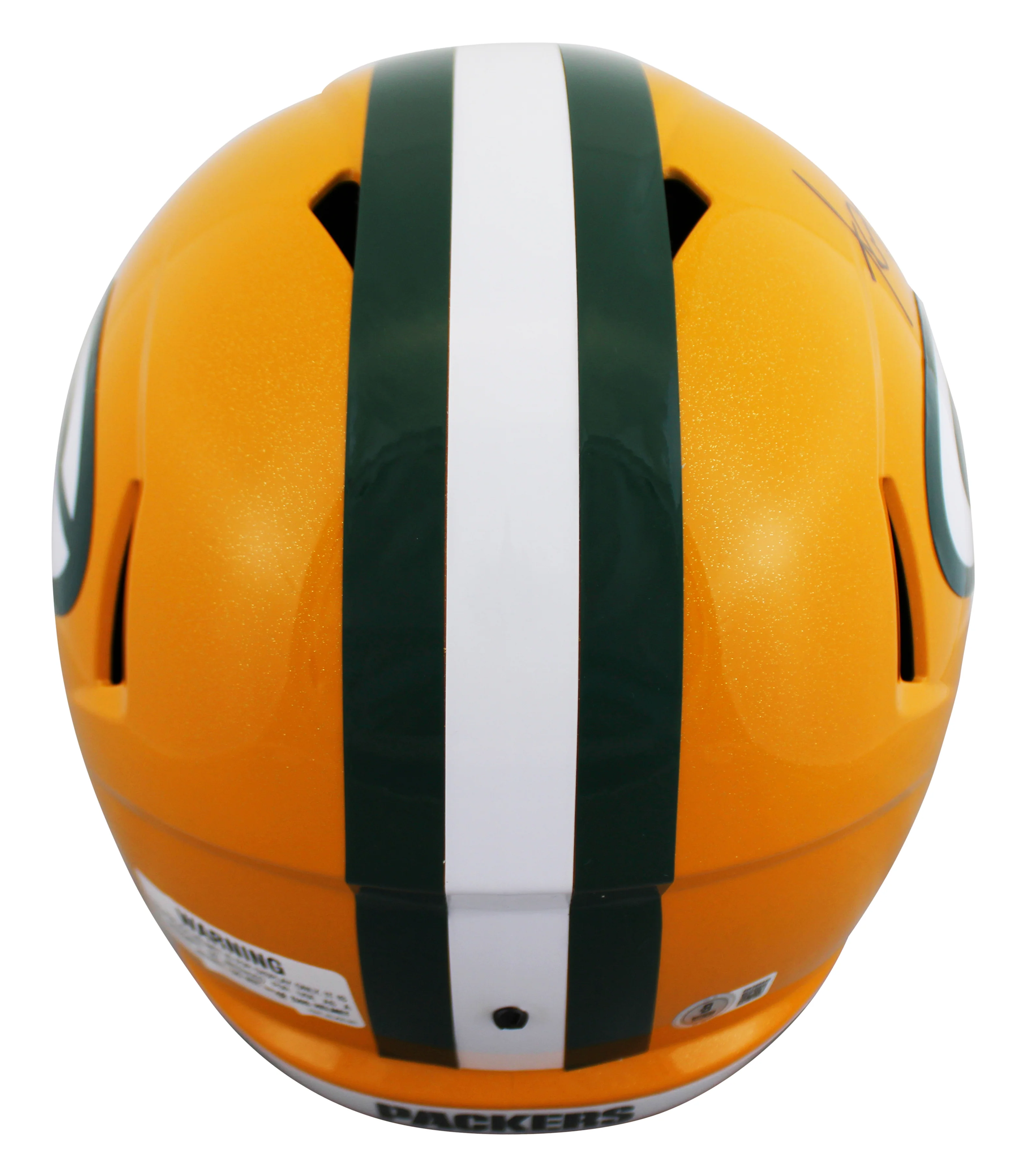 Packers A.J. Hawk Authentic Signed Full Size Speed Rep Helmet BAS Witnessed - Image 3
