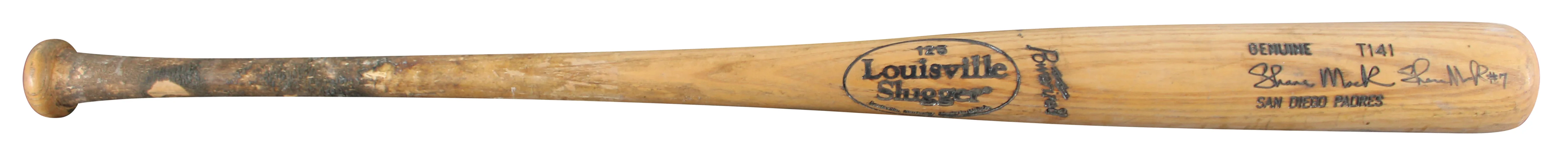 Padres Shane Mack Signed Game Used Louisville Slugger Player Model Bat BAS - Image 3