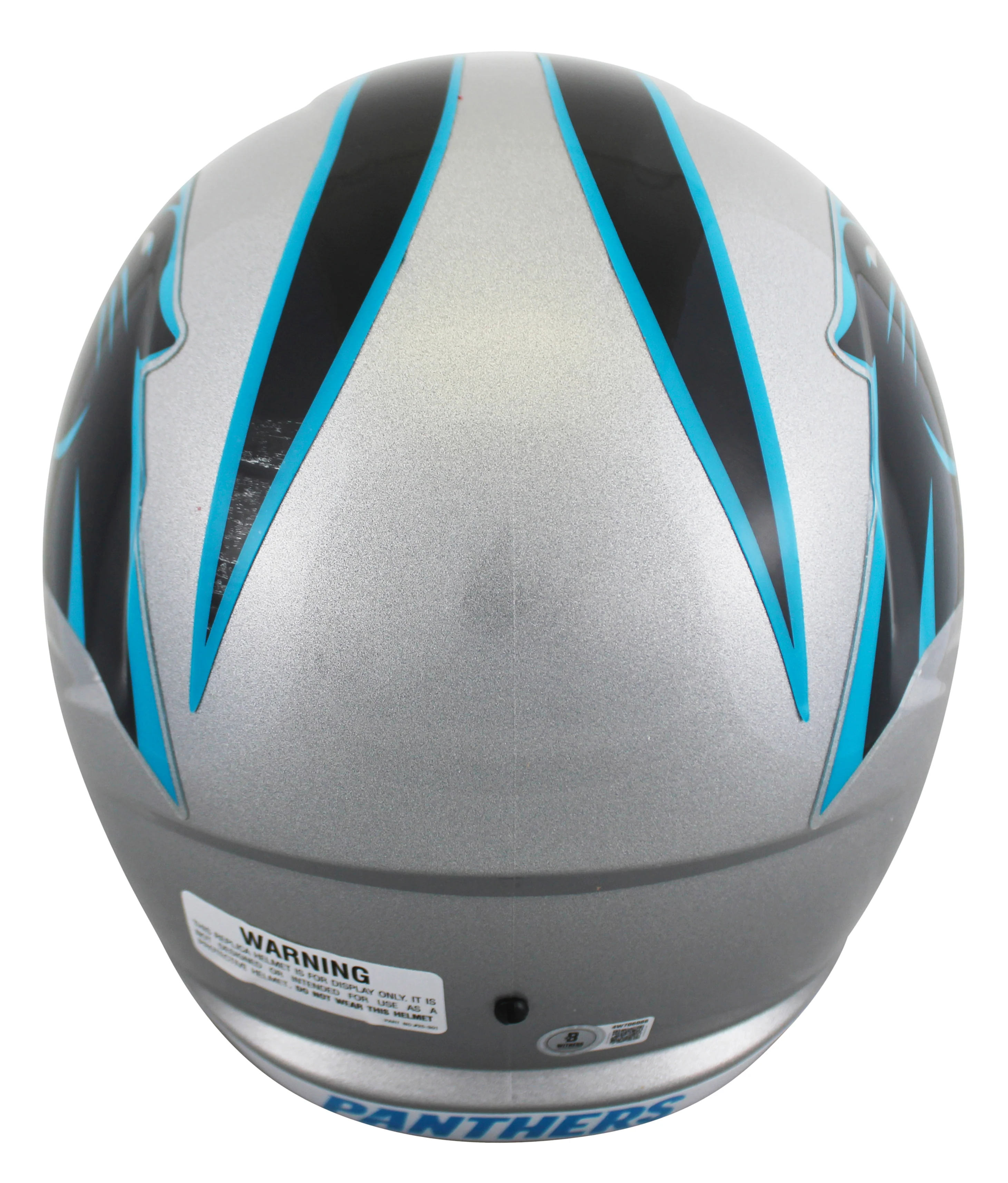 Panthers Chuba Hubbard Authentic Signed Full Size Speed Rep Helmet BAS Witnessed - Image 3