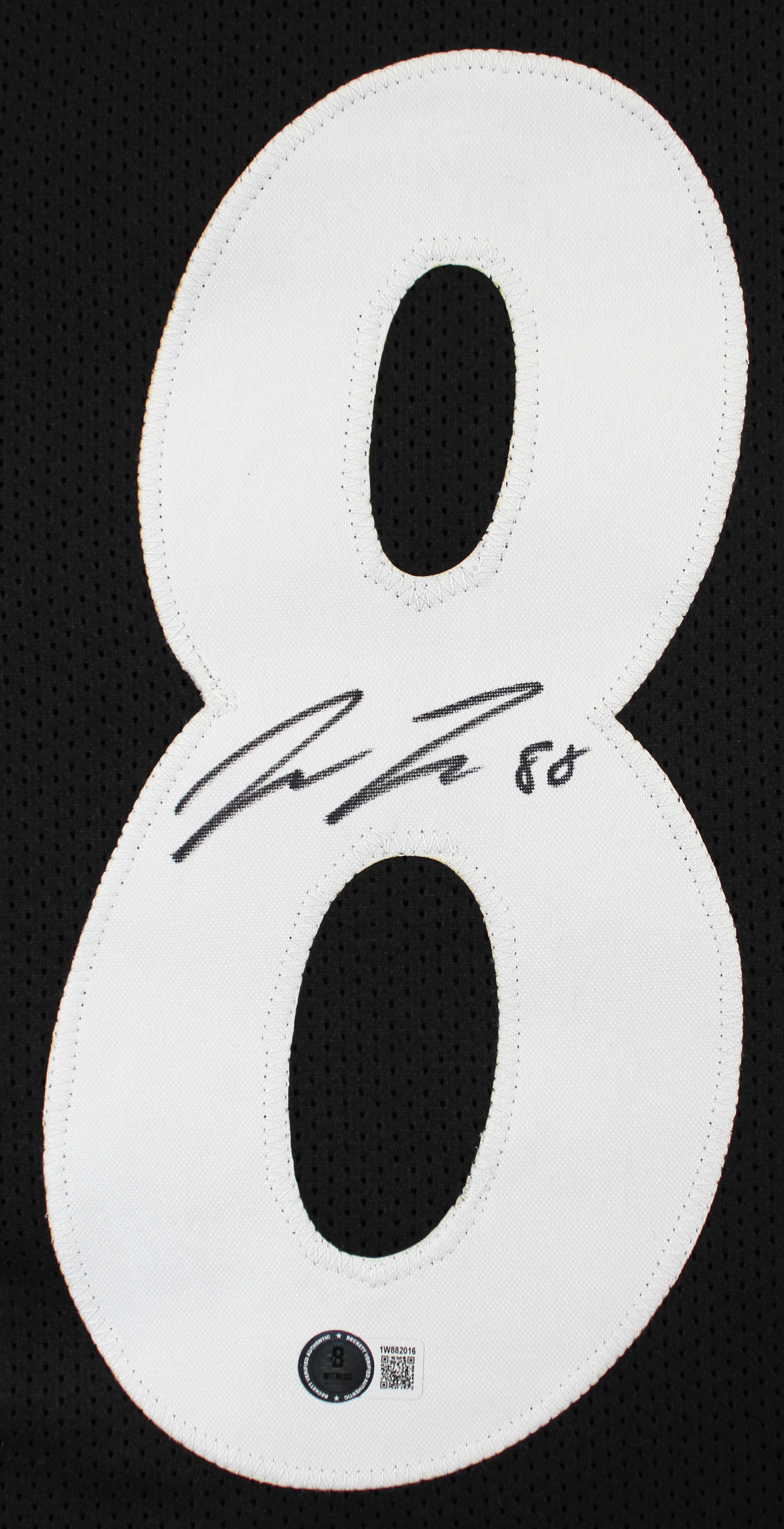 Pat Freiermuth Authentic Signed Black Pro Style Jersey Autographed BAS Witnessed - Image 3
