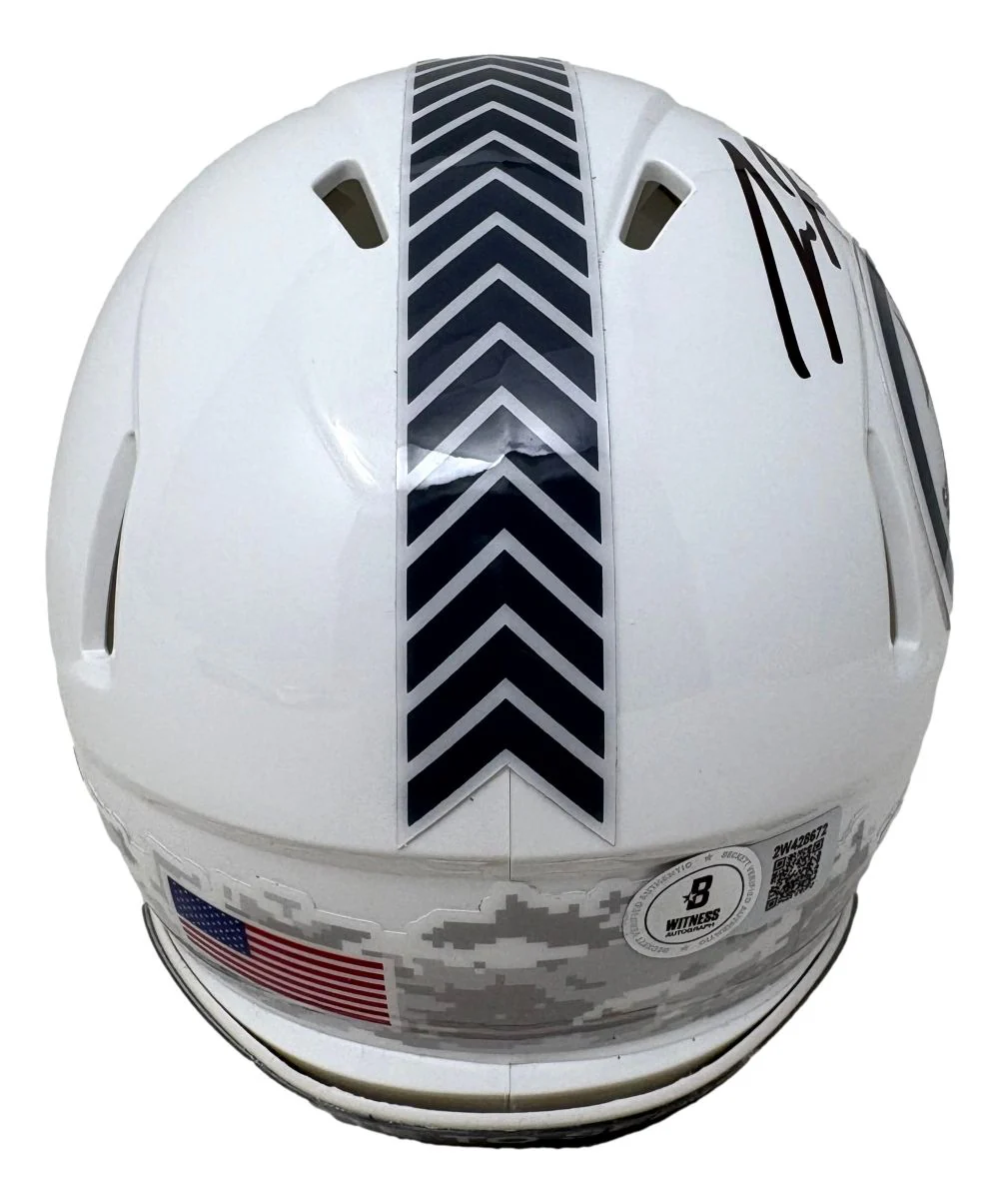 Pat Freiermuth Signed Pittsburgh Steelers Salute To Service Mini Helmet BAS - Image 2