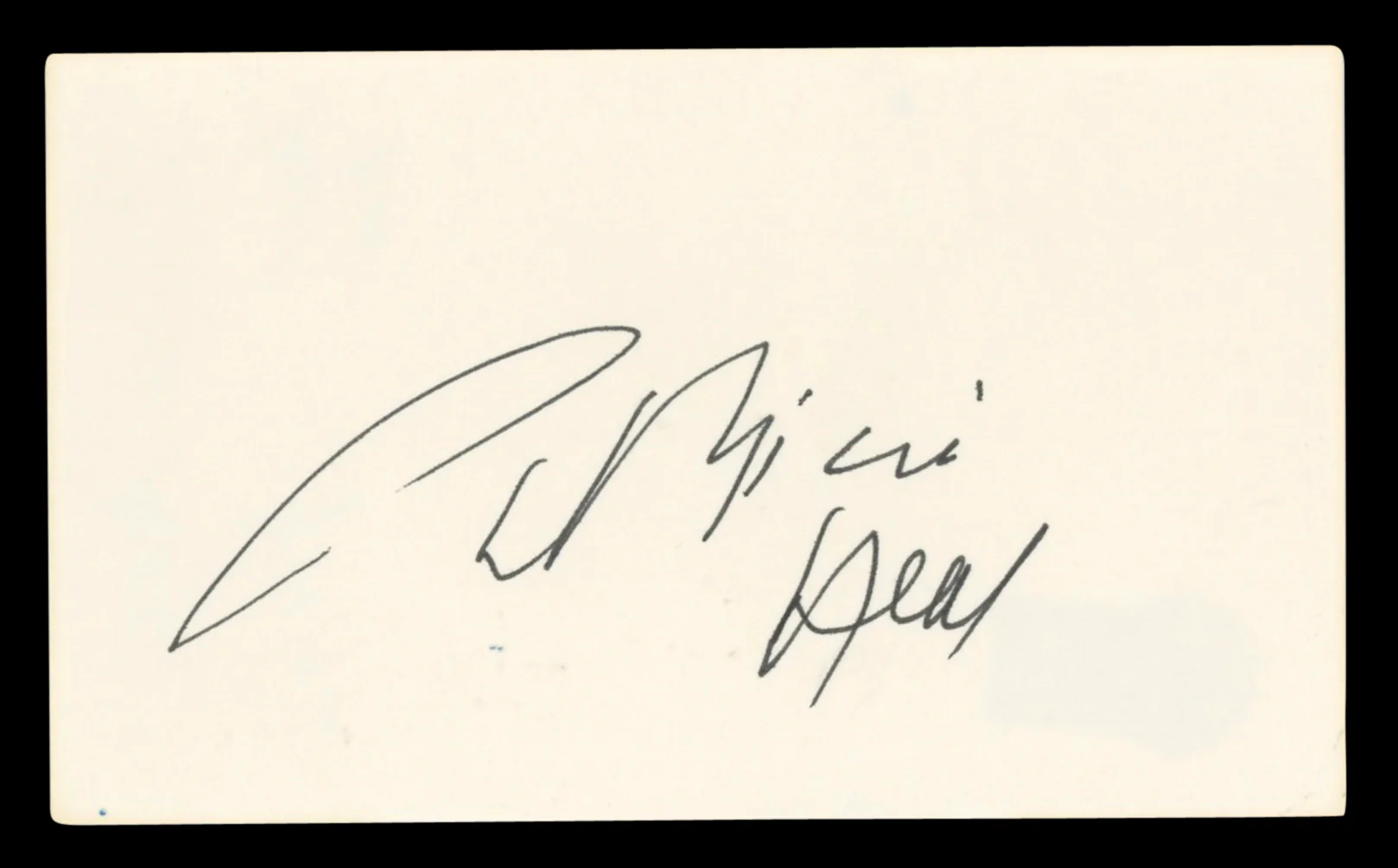 Patricia Neal Hud Authentic Signed 3x5 Index Card Autographed BAS #BV03470 - Image 2