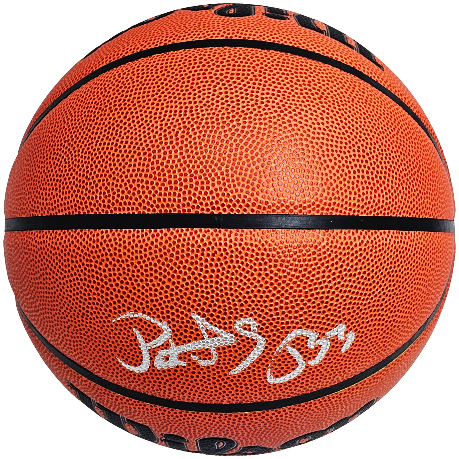 Patrick Ewing Autographed Authentic Indoor/Outdoor Basketball New York Knicks Beckett BAS Witness Stock #214817 - Image 5