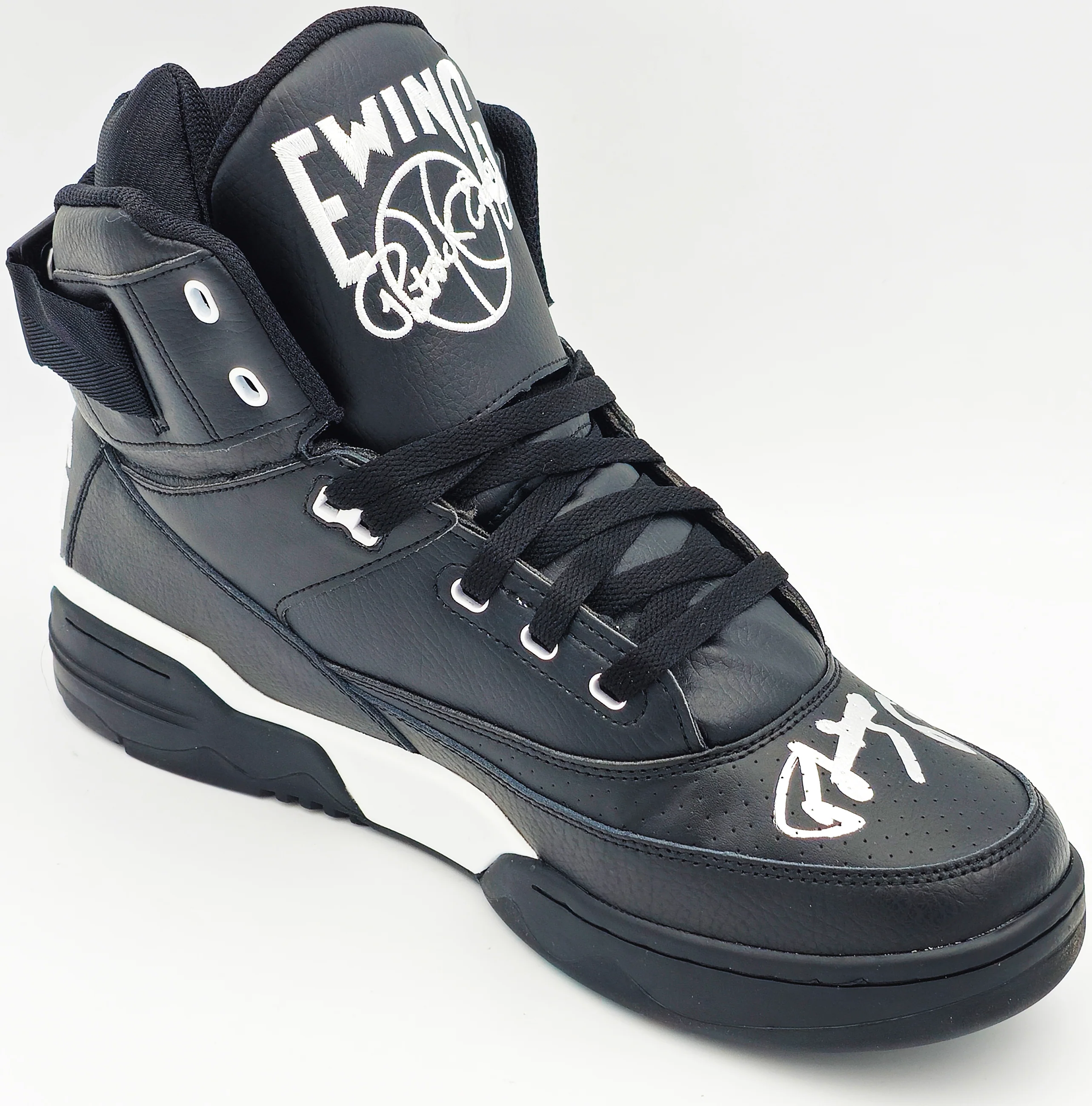 Patrick Ewing Autographed Black Ewing Athletics 33 HI Left Shoe New York Knicks Size 13 W/ Box Beckett BAS Witness Stock #236551 - Image 5