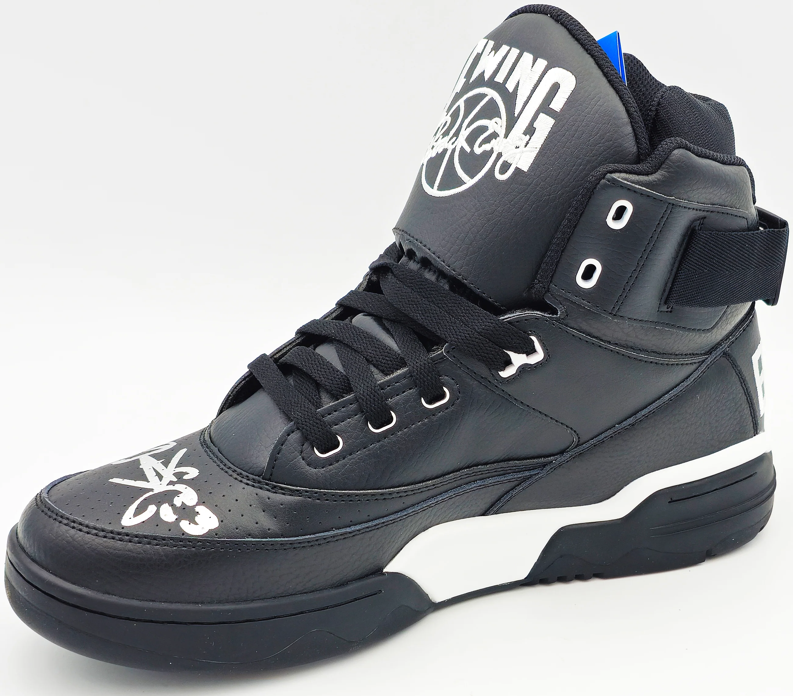 Patrick Ewing Autographed Black Ewing Athletics 33 HI Right Shoe New York Knicks Size 13 Beckett BAS Witness Stock #236552 - Image 5