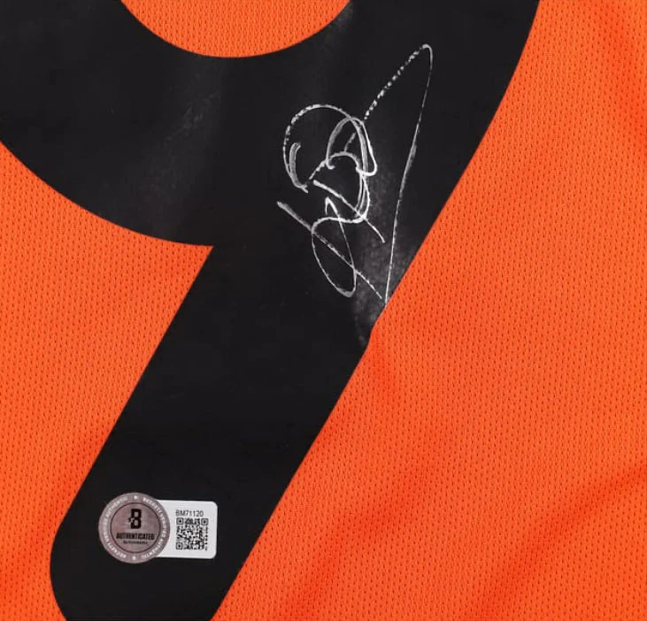 Patrick Kluivert Signed Netherlands Nike Soccer Jersey BAS - Image 2
