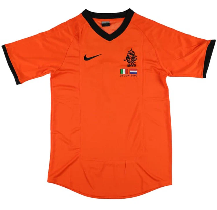 Patrick Kluivert Signed Netherlands Nike Soccer Jersey BAS - Image 3