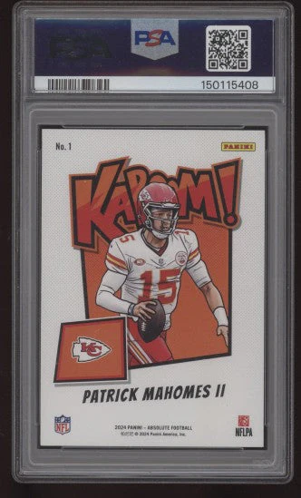 Patrick Mahomes II Signed 2024 Absolute KABOOM! Horizontal PSA Auto 10 - Image 2