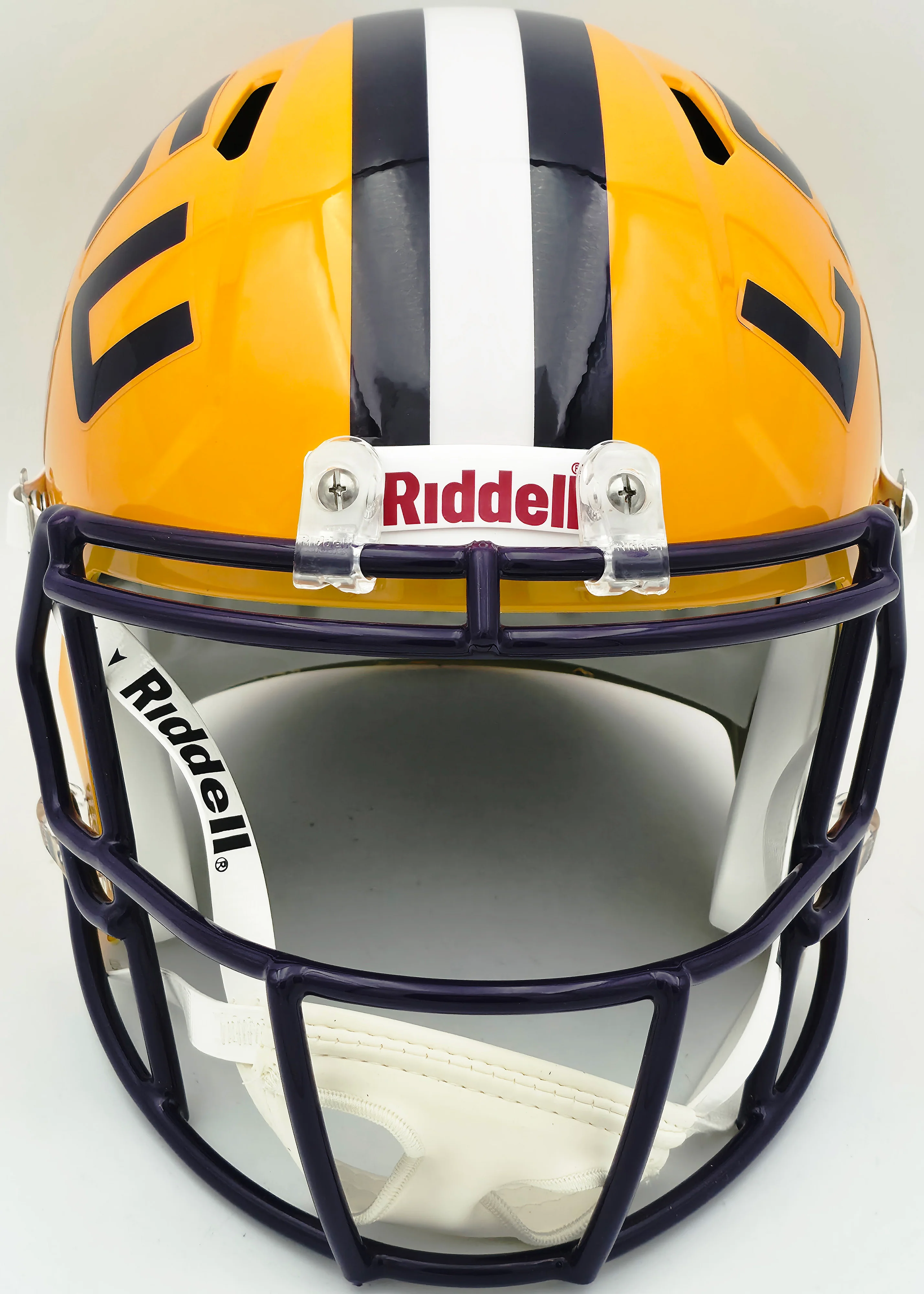 Patrick Peterson Autographed LSU Tigers Yellow Full Size Speed Replica Helmet Beckett BAS Witness Stock #259969 - Image 3