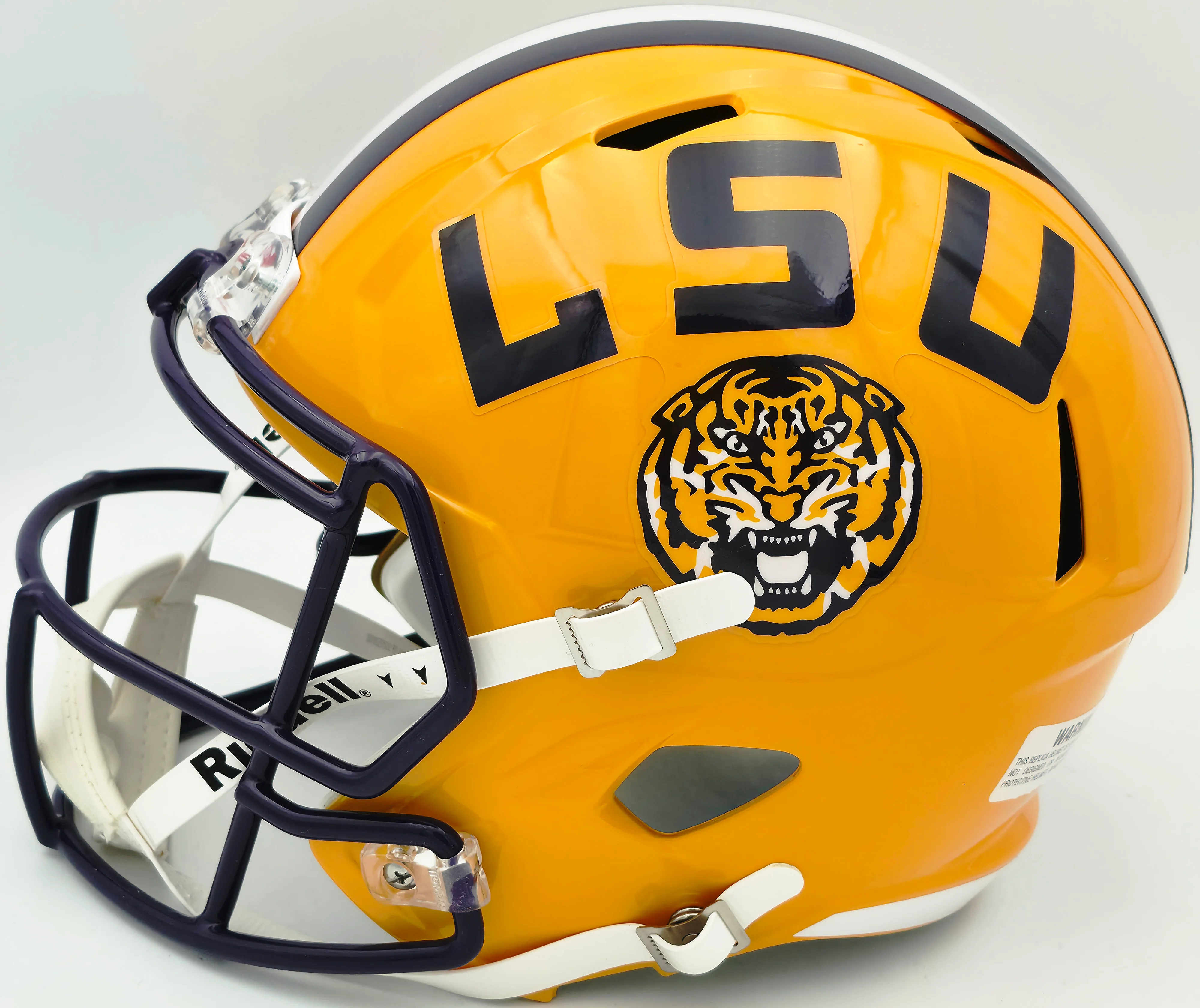 Patrick Peterson Autographed LSU Tigers Yellow Full Size Speed Replica Helmet Beckett BAS Witness Stock #259969 - Image 5