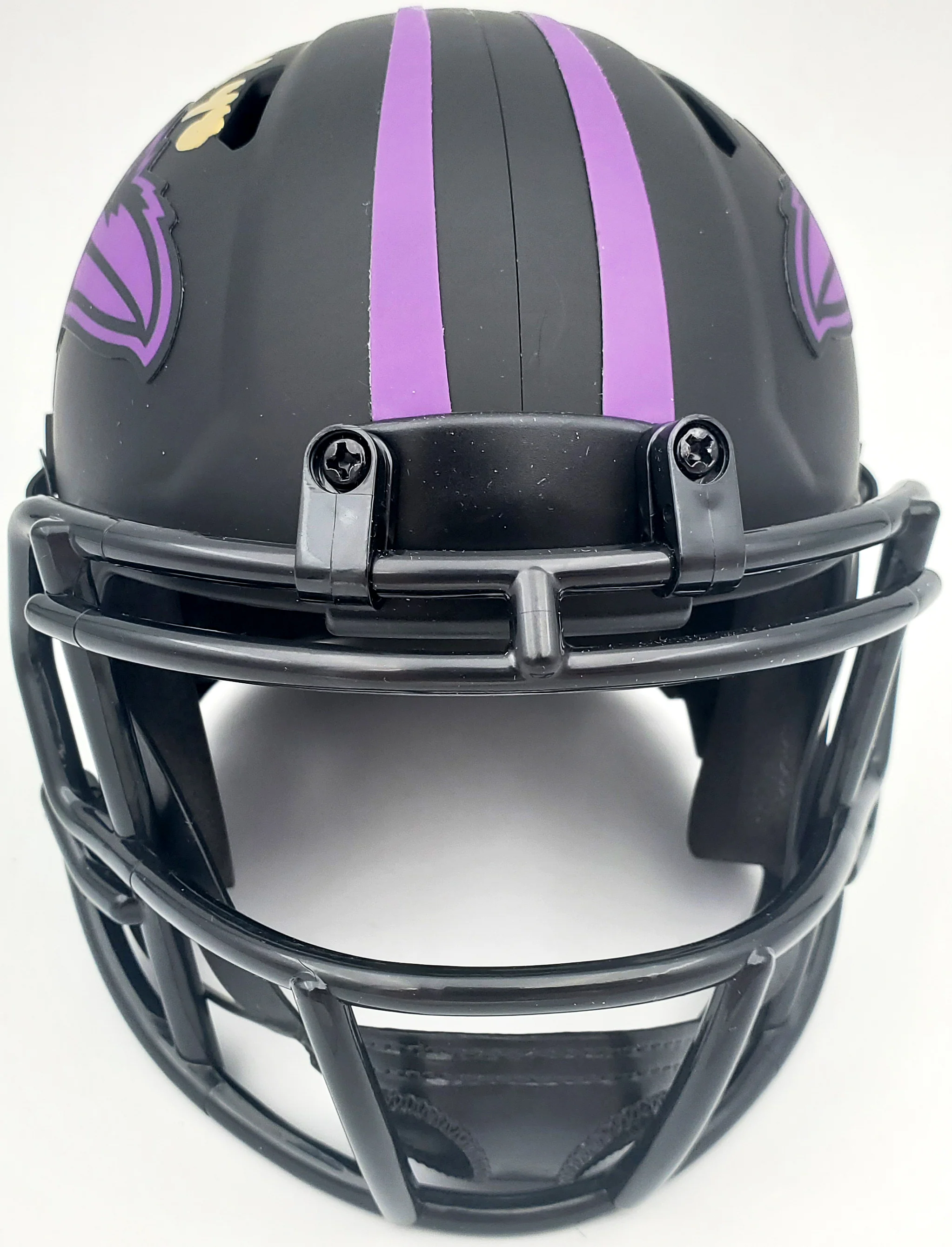 Patrick Queen Autographed Eclipse Black Baltimore Ravens Speed Mini Helmet Beckett BAS Stock #185830 - Image 5