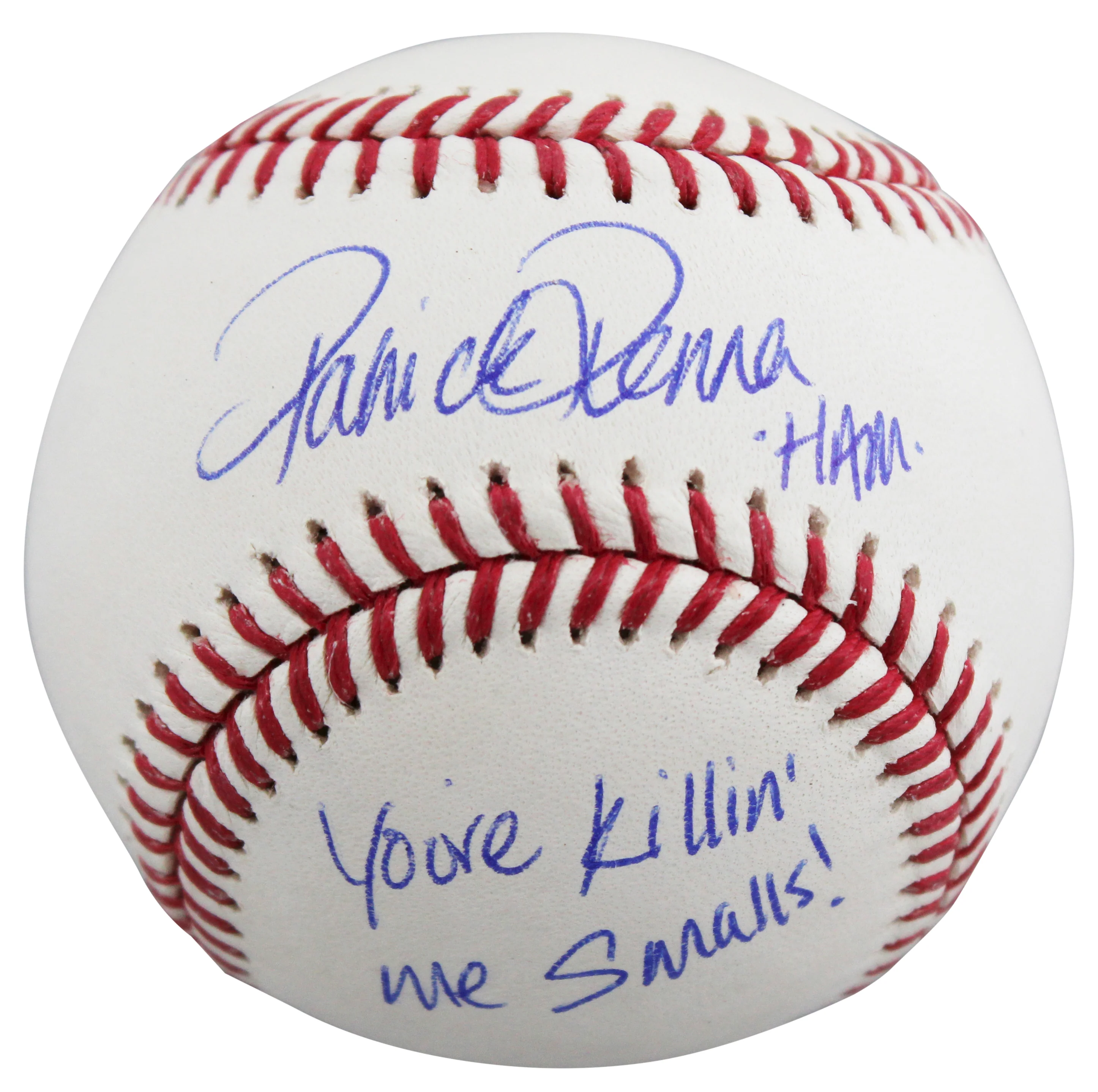 Patrick Renna The Sandlot "2x Insc" Authentic Signed Baseball W/ Case BAS Wit - Image 4
