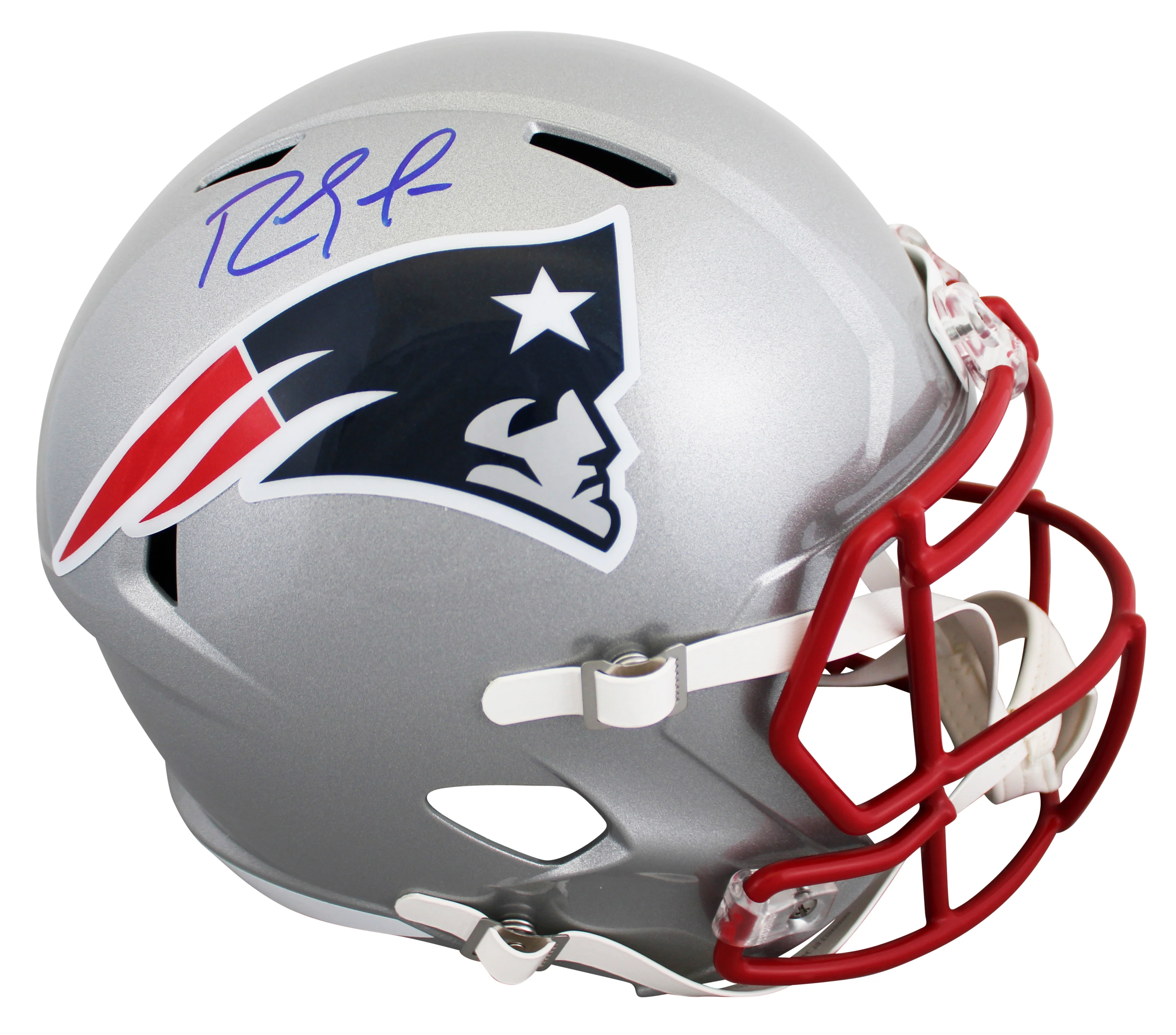 Patriots Randy Moss Authentic Signed Full Size Speed Rep Helmet BAS Witnessed - Image 2