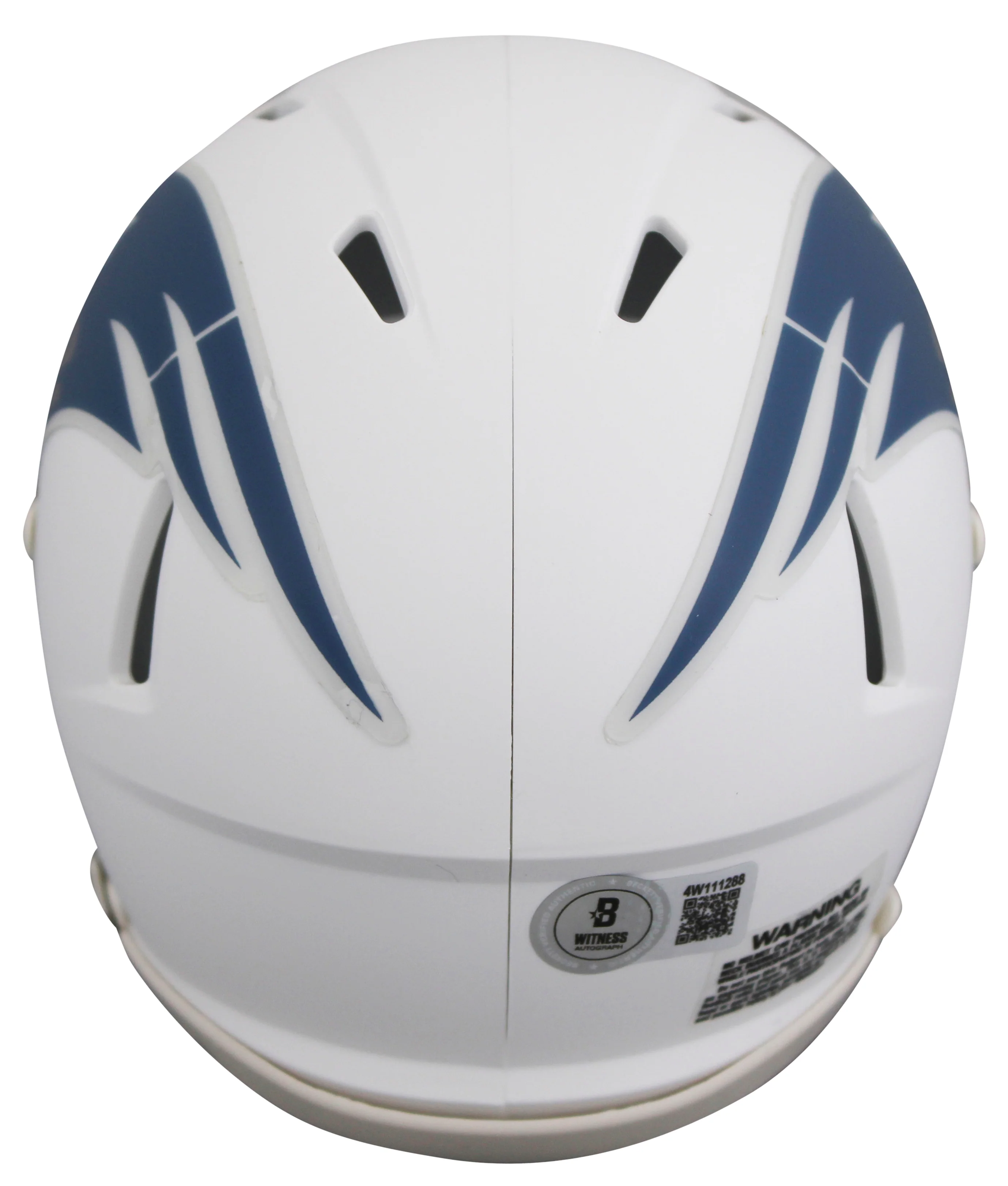 Patriots Randy Moss Signed 2025 On-Field Alt Speed Mini Helmet BAS Witnessed - Image 3