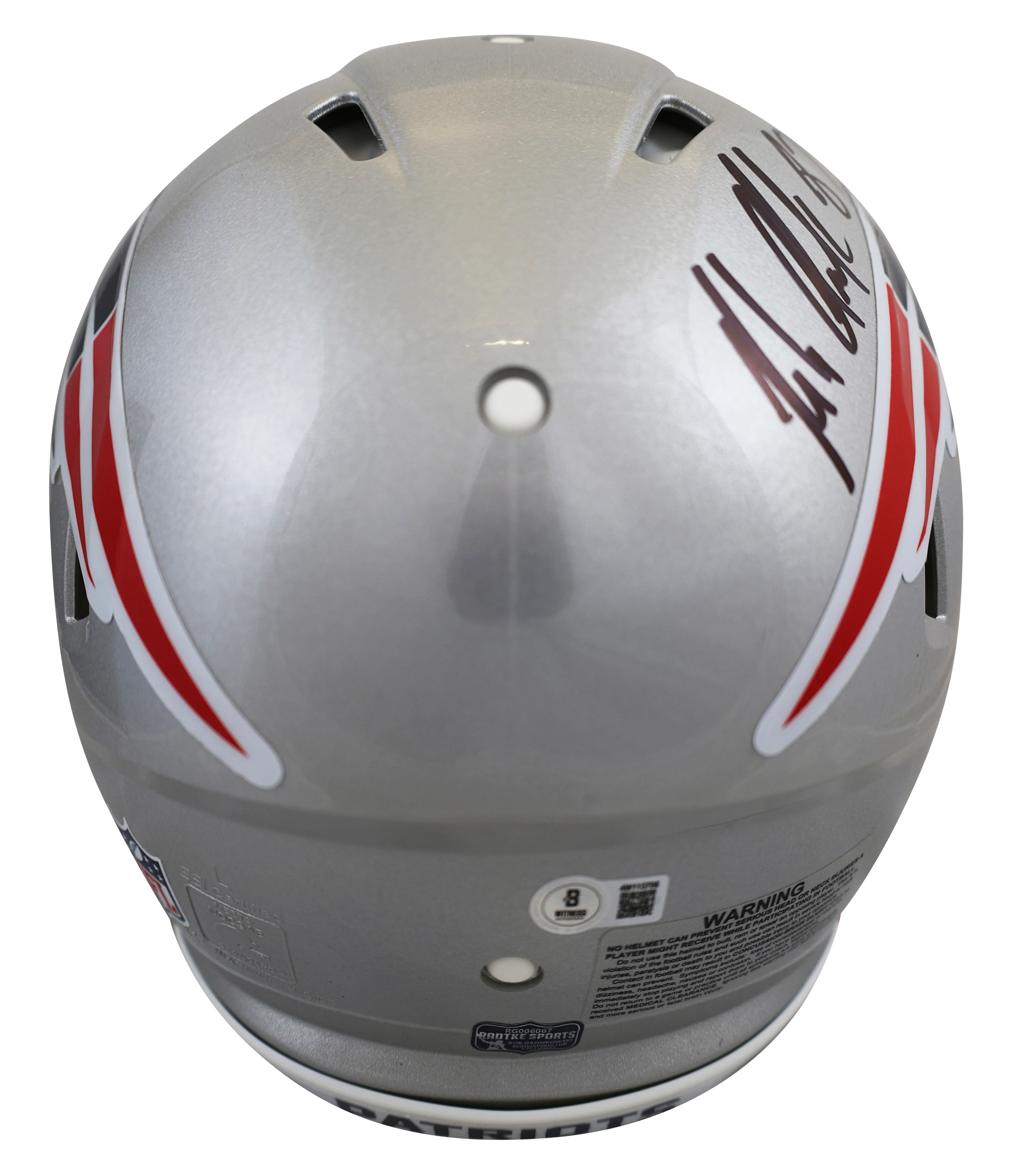 Patriots Rob Gronkowski Signed Full Size Speed Proline Helmet W/ Case BAS Wit - Image 4