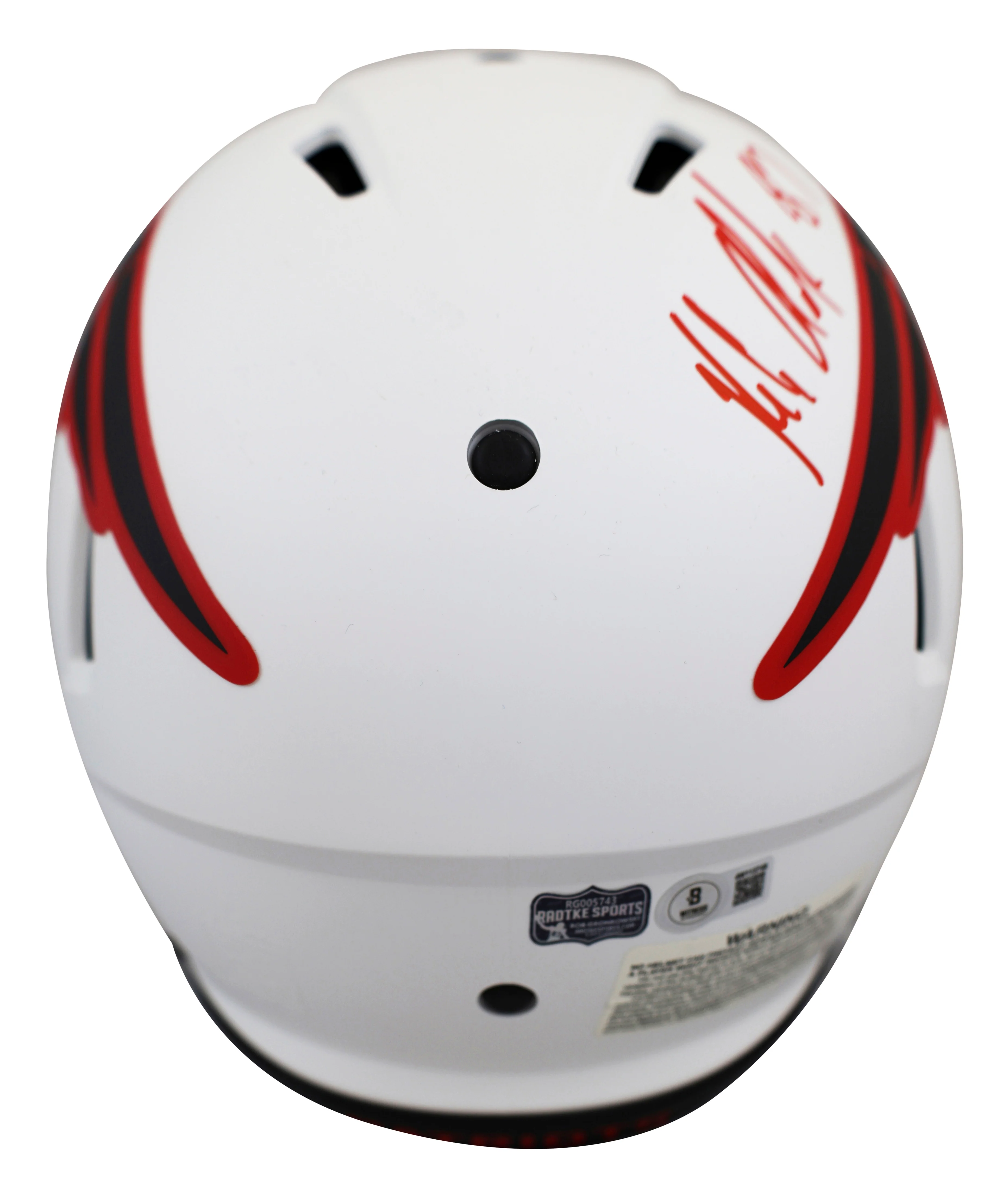 Patriots Rob Gronkowski Signed Lunar F/S Speed Proline Helmet W/ Case BAS Wit - Image 4