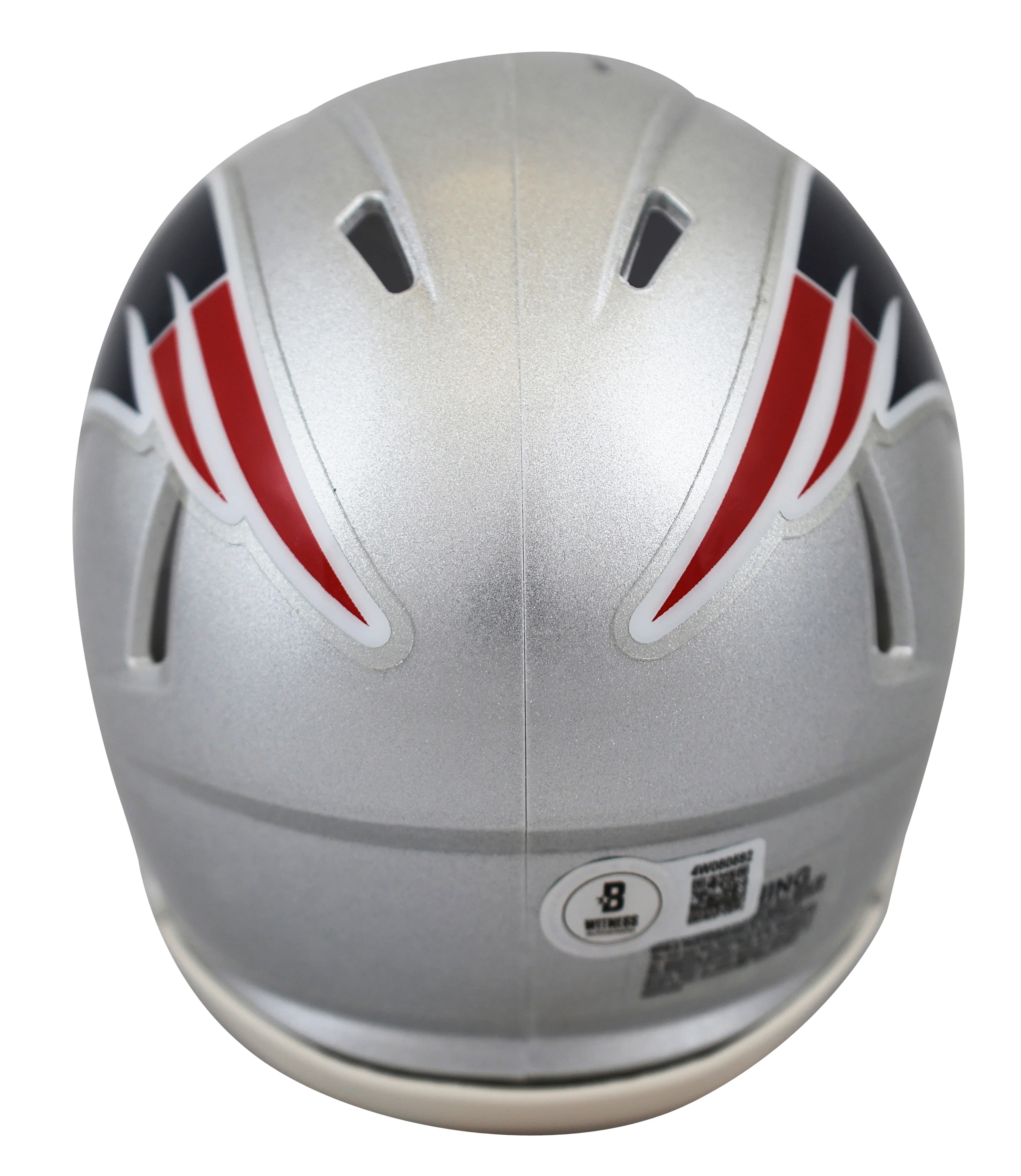 Patriots Ty Law "HOF 2019" Signed Speed Mini Helmet W/ Case BAS Witnessed - Image 4