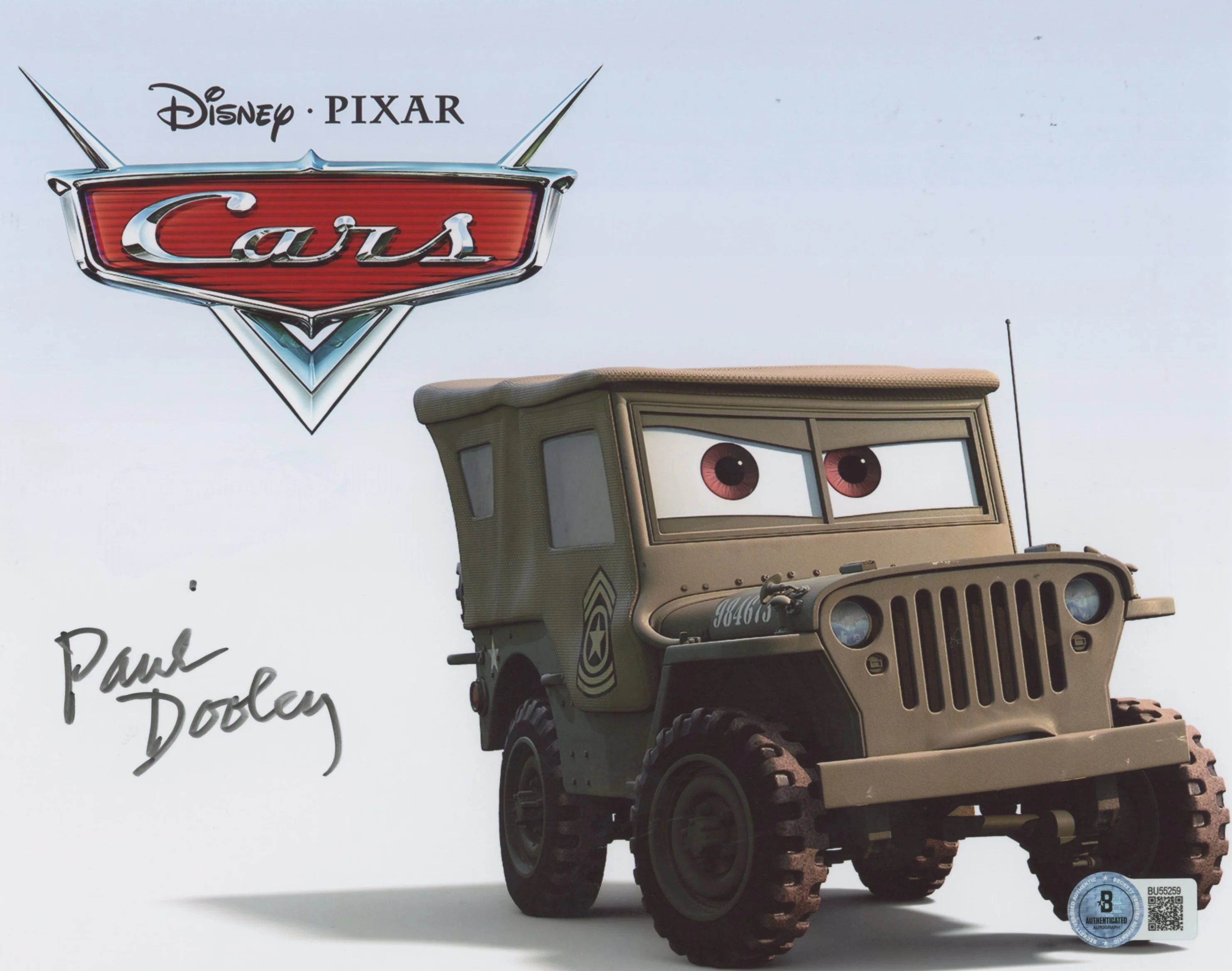 Paul Dooley Cars Authentic Signed 8x10 Horizontal Photo Autographed BAS 1 - Image 2