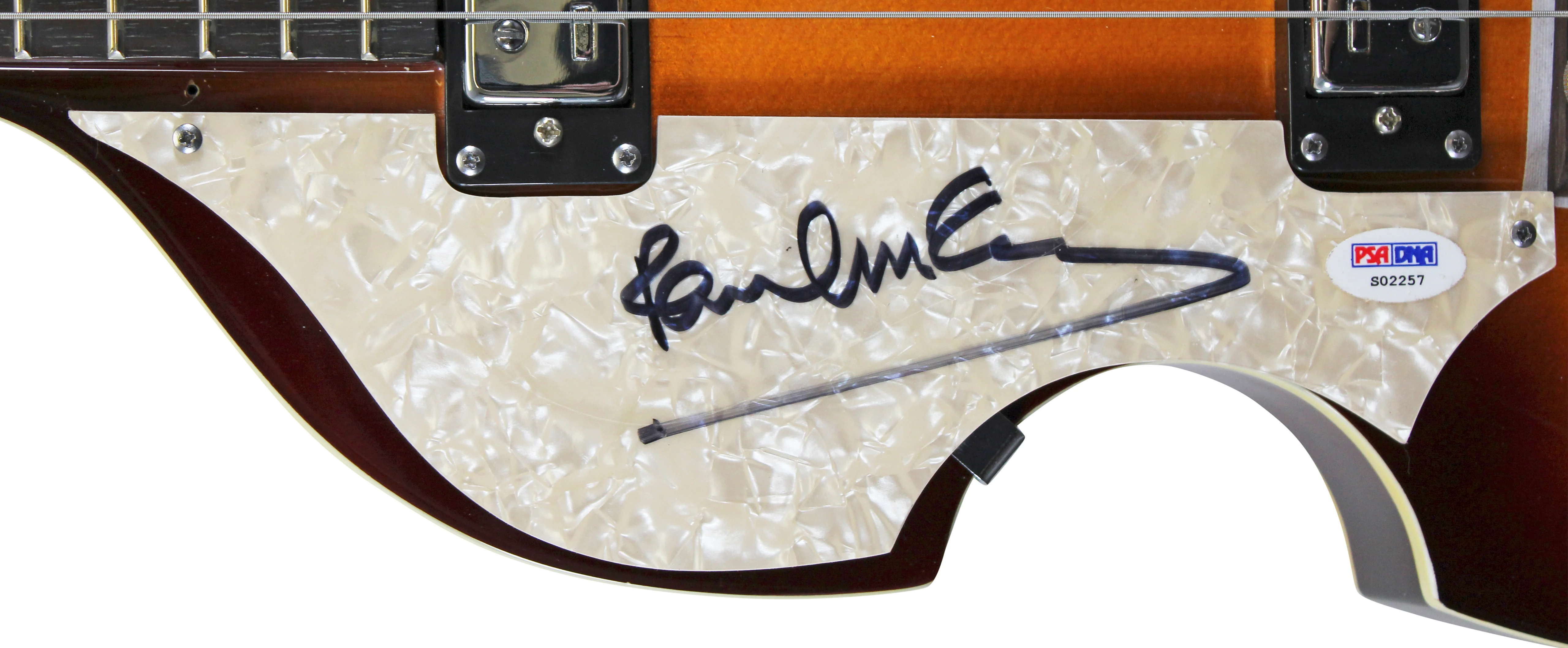 Paul McCartney The Beatles Signed Left Handed Hofner Violin Bass Guitar PSA/DNA - Image 3