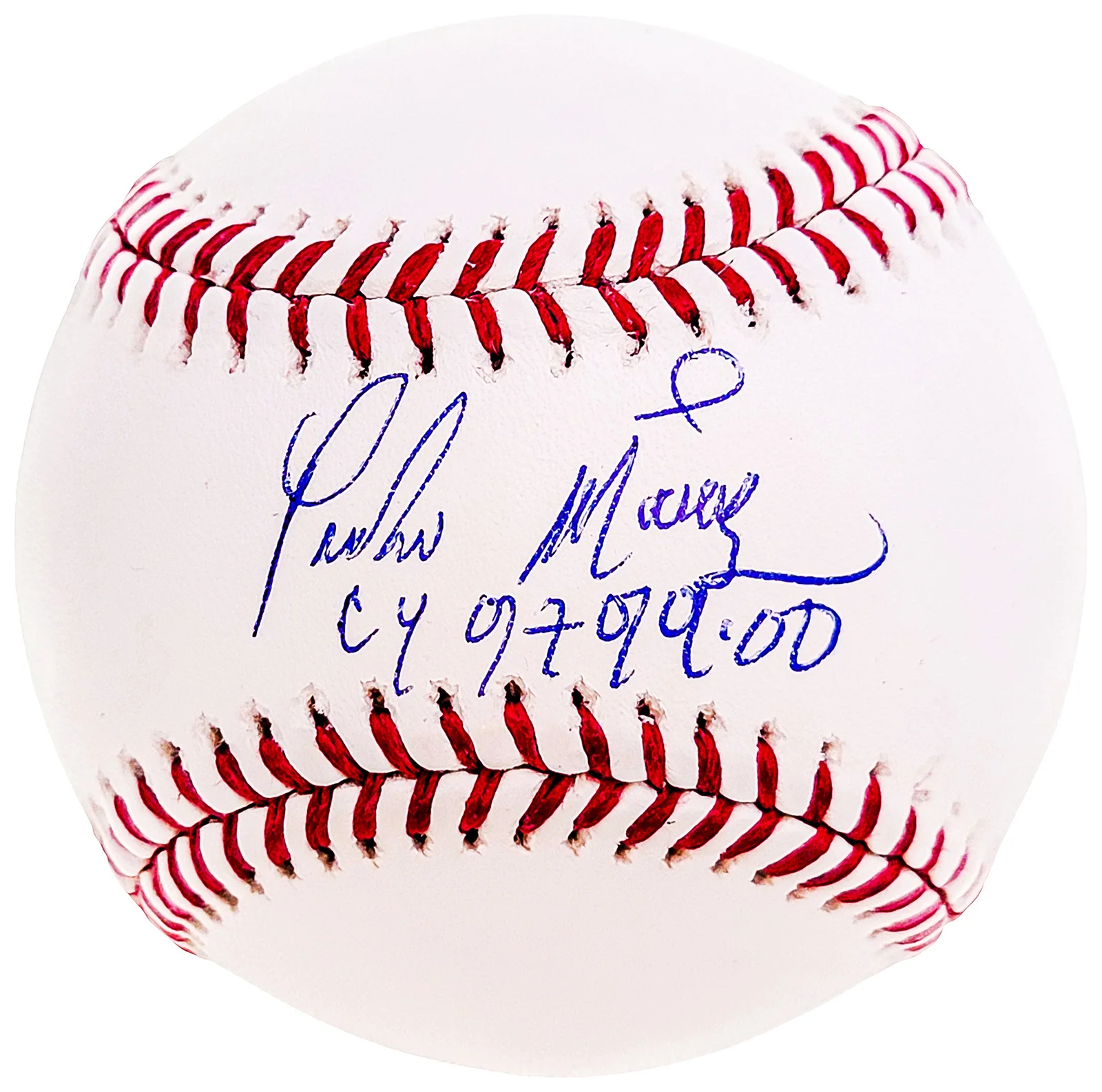 Pedro Martinez Autographed Official MLB Baseball Boston Red Sox "CY 97-99-00" Beckett BAS Witness Stock #211750 - Image 2