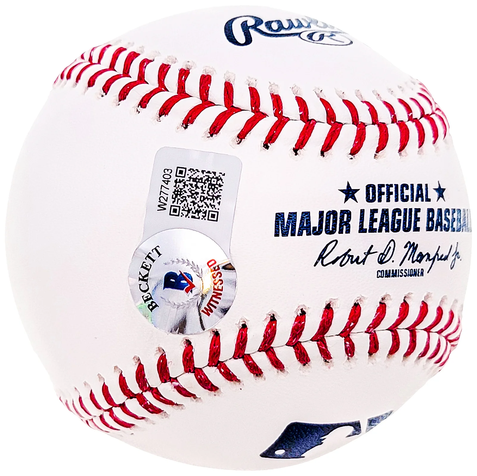 Pedro Martinez Autographed Official MLB Baseball Boston Red Sox "Whos Your Daddy" Beckett BAS Witness Stock #211746 - Image 4