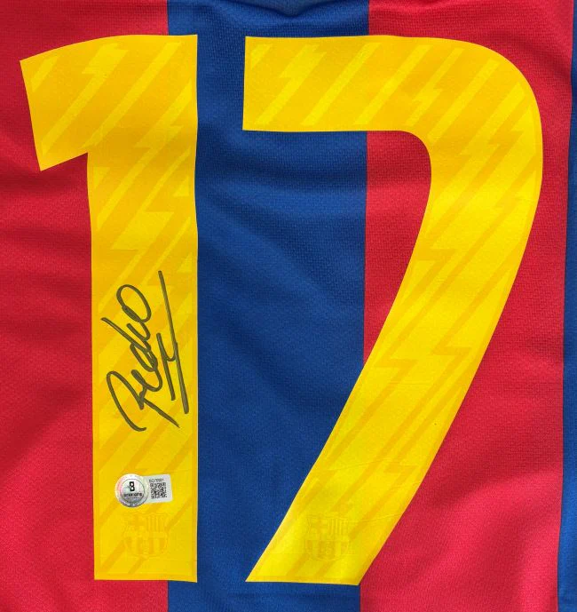 Pedro Signed Barcelona Nike Soccer Jersey BAS - Image 2