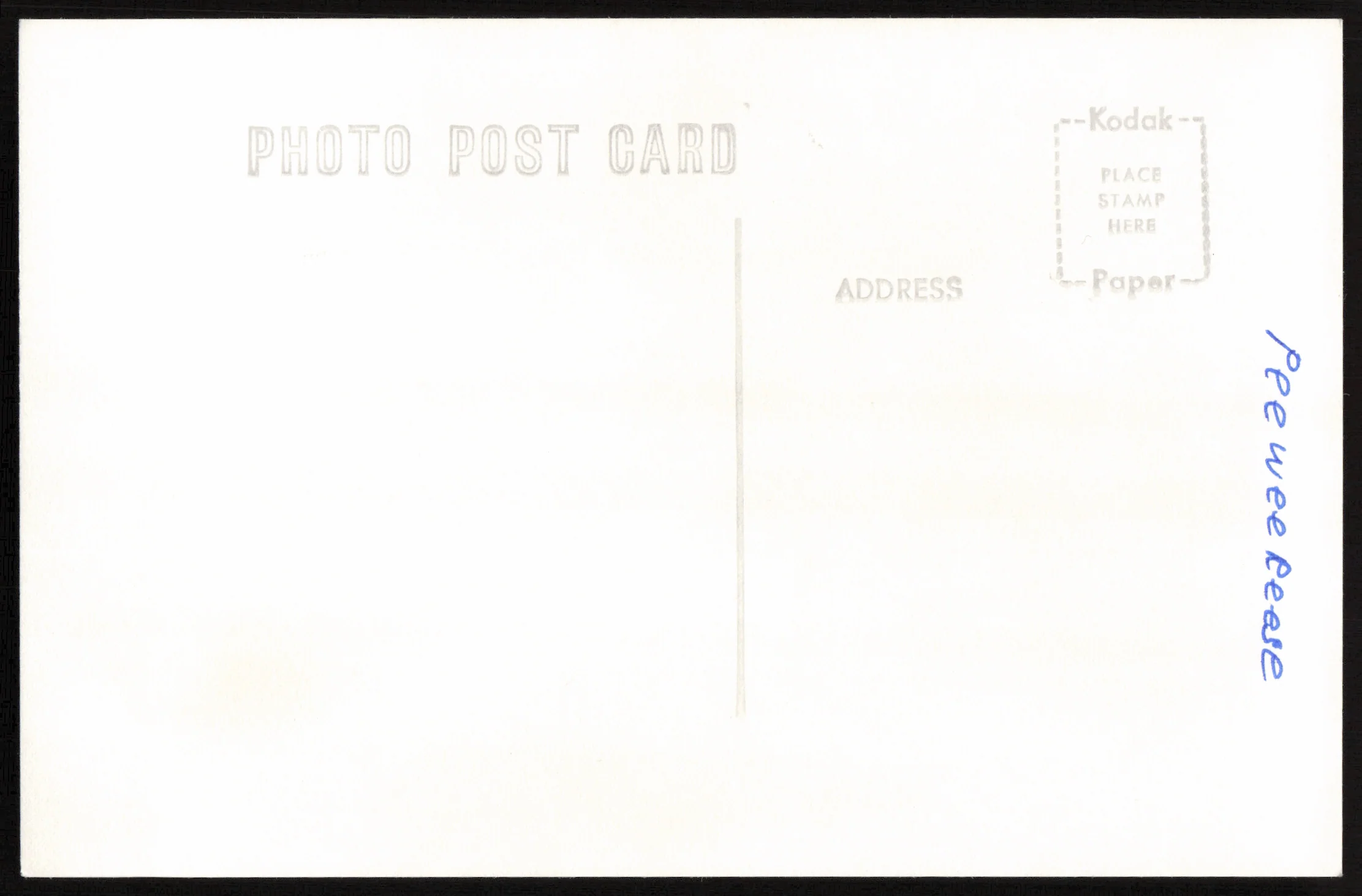 Pee Wee Reese Autographed 3.5x5.5 Postcard Brooklyn Dodgers SKU #260134 - Image 2
