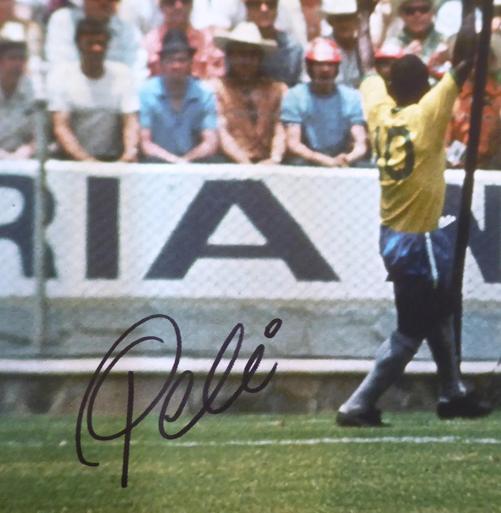 Pele & Gordon Banks Autographed Framed 20x30 Canvas Photo "The Greatest Save" 1970 World Cup Beckett BAS Stock #177858 - Image 3