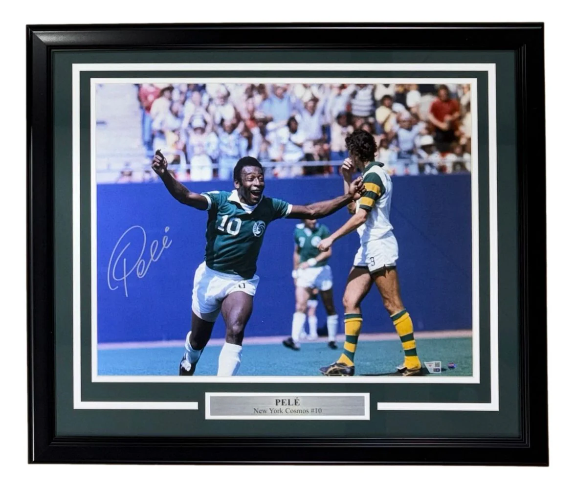 Pele Signed Framed 16x20 New York Cosmos Photo Fanatics