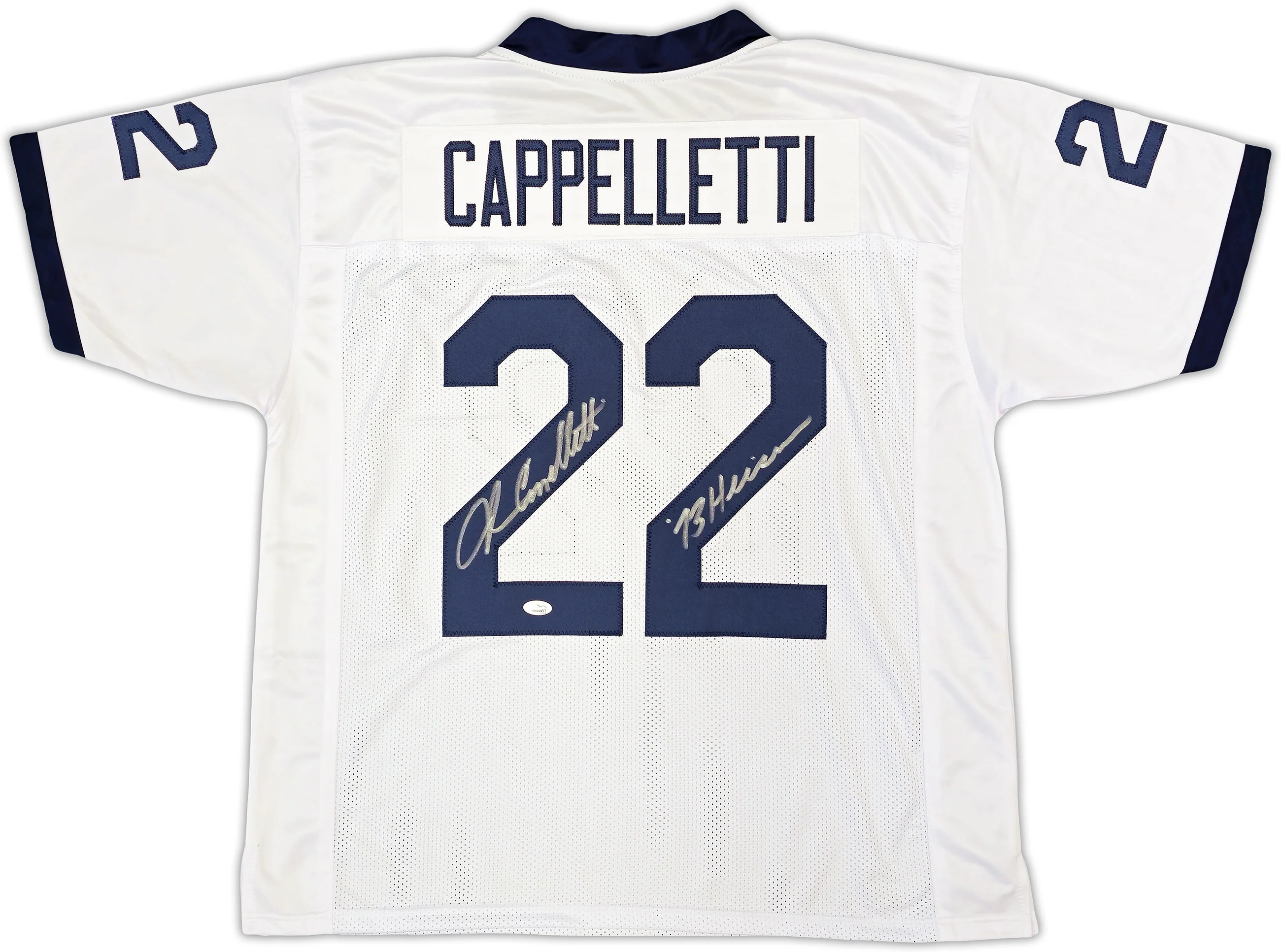 Penn State Nittany Lions John Cappelletti Autographed White Jersey "73 Heisman" JSA Stock #221330 - Image 2