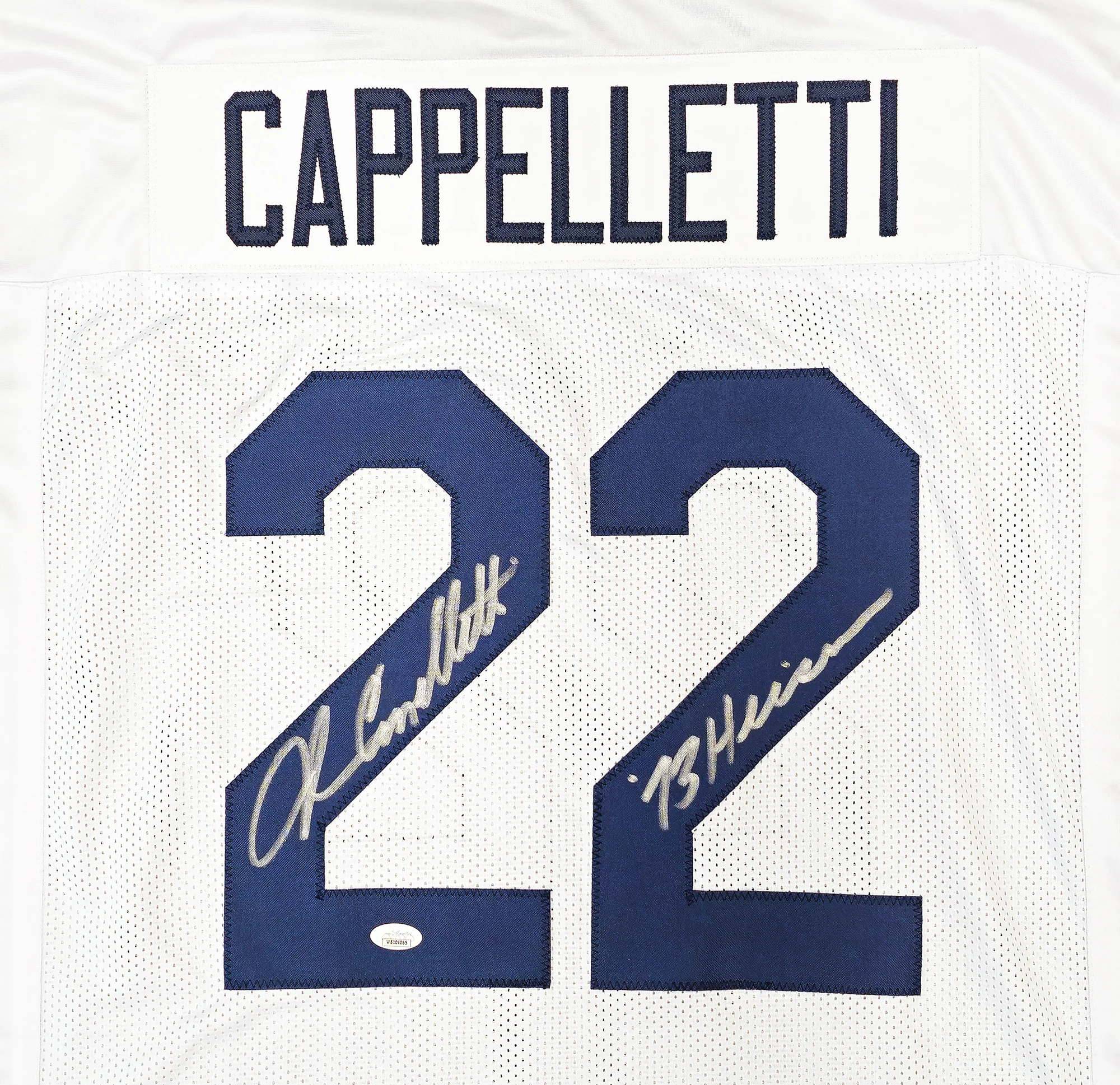 Penn State Nittany Lions John Cappelletti Autographed White Jersey "73 Heisman" JSA Stock #221330 - Image 3