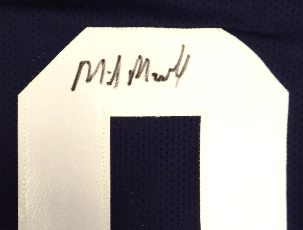 Penn State Nittany Lions Mike Munchak Autographed Blue Jersey Beckett BAS Stock #114984 - Image 3