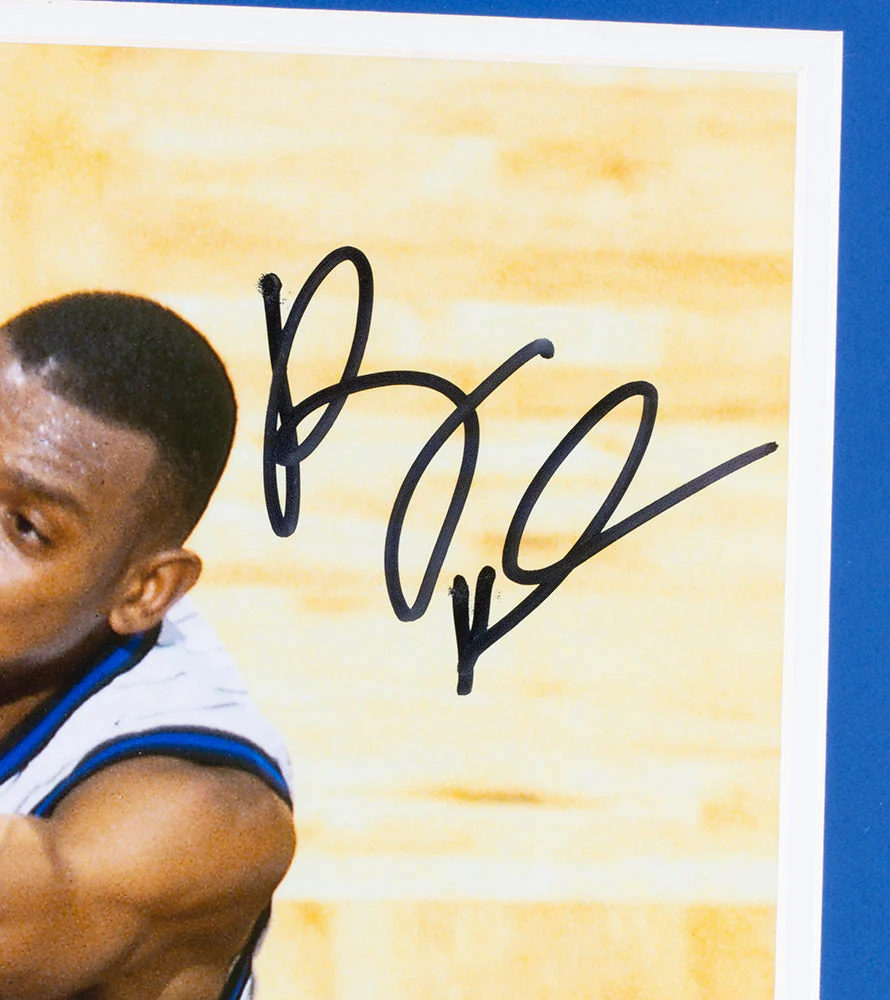 Penny Hardaway Signed Framed Orlando Magic 16x20 Dunk Photo PSA Hologram - Image 2