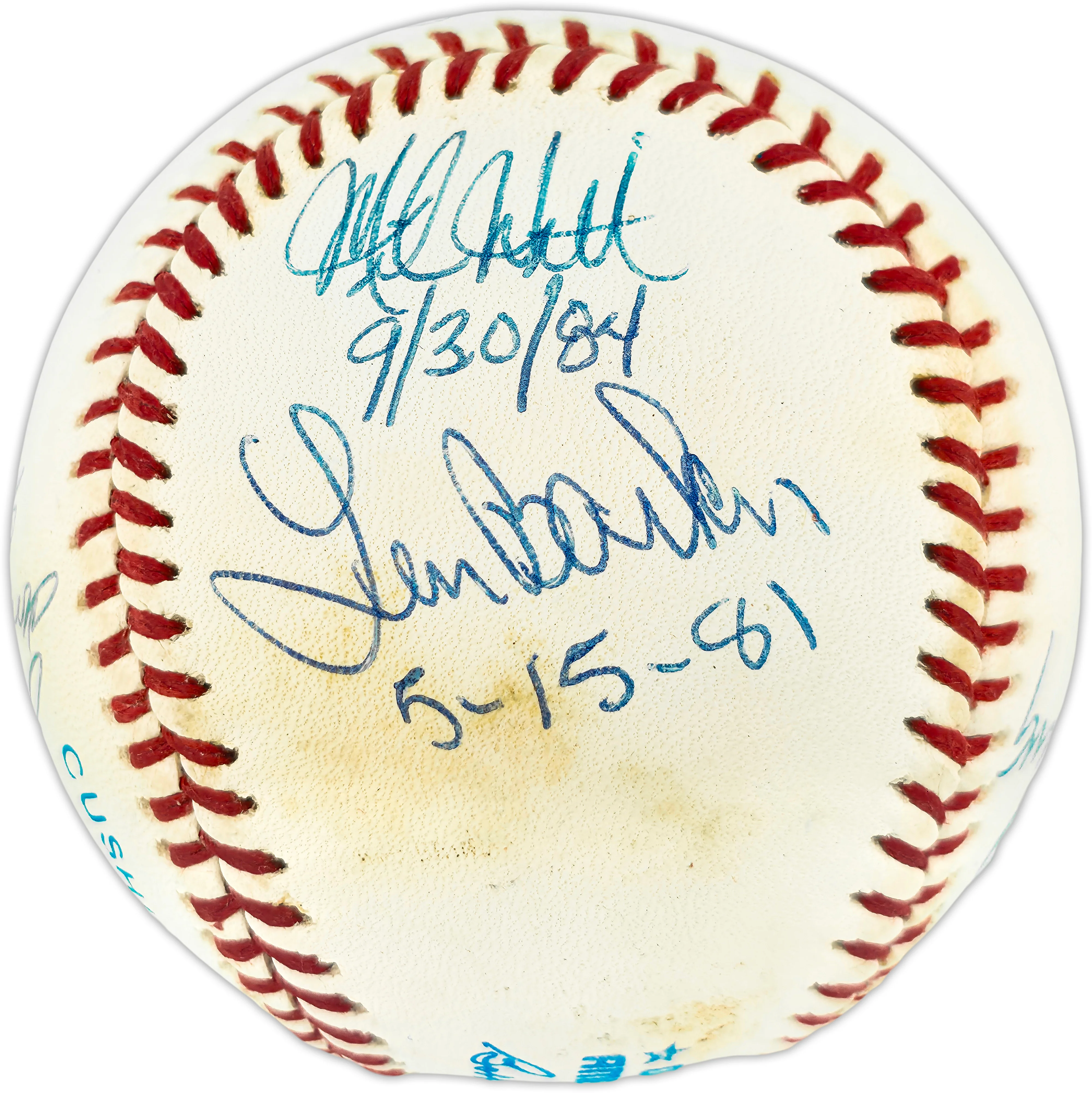 Perfect Game Pitchers Autographed Official AL Baseball With 7 Signatures Including Sandy Koufax Beckett BAS QR #AE50755 - Image 3