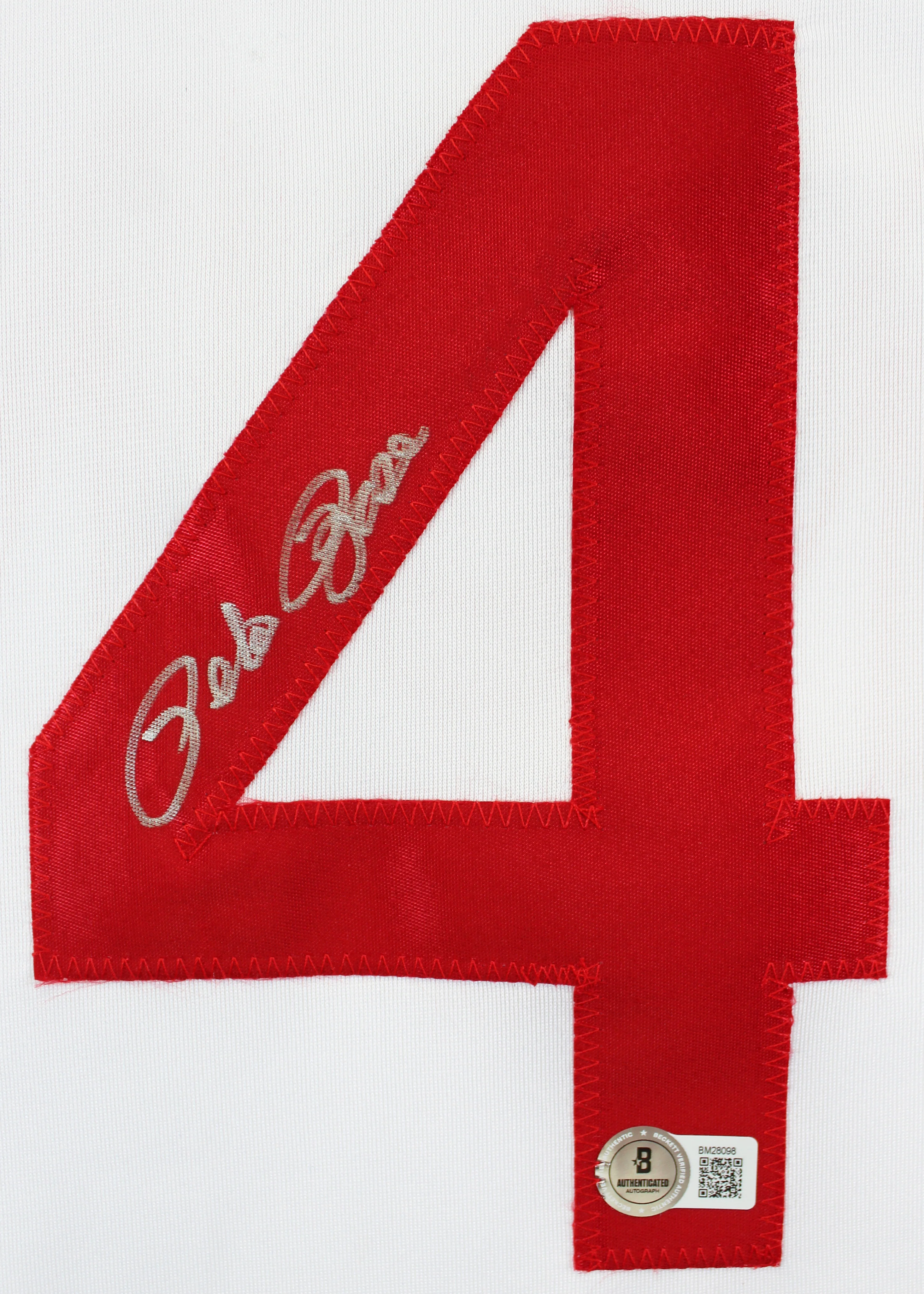 Pete Rose Authentic Signed White Pro Style Framed Jersey Autographed BAS - Image 3