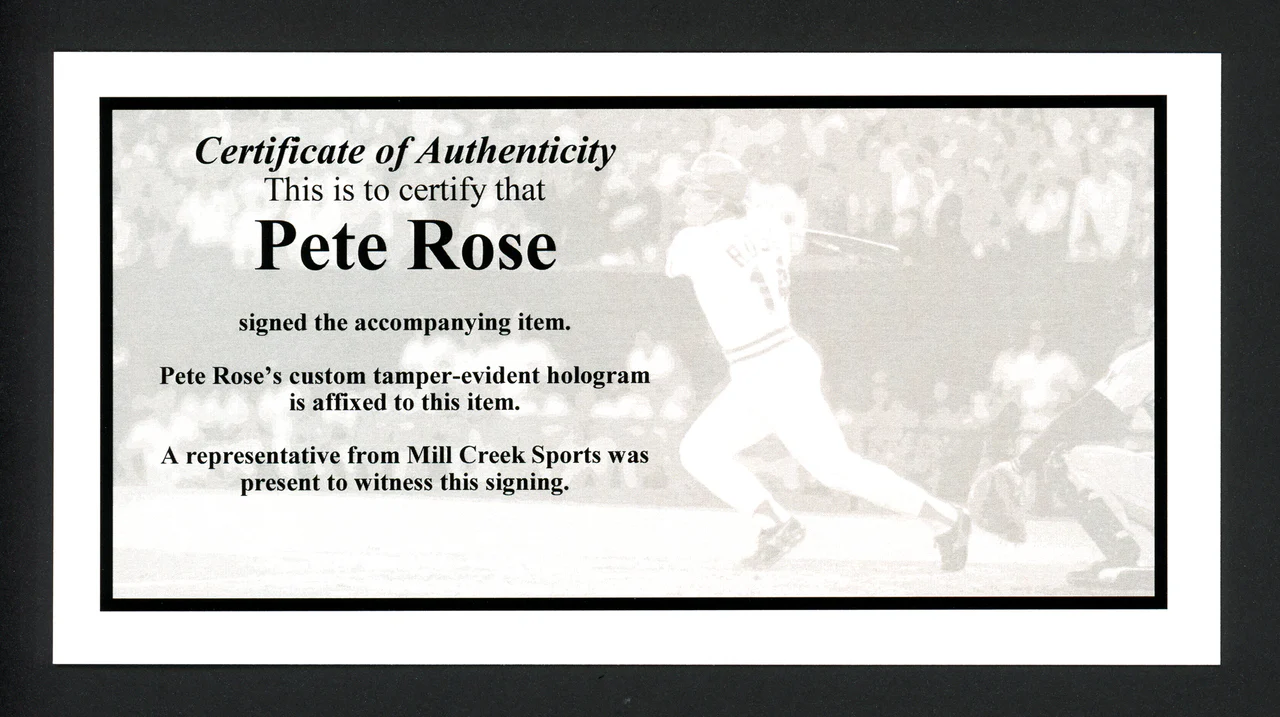 Pete Rose Autographed 8x10 Photo Cincinnati Reds PR Holo Stock #229040 - Image 2