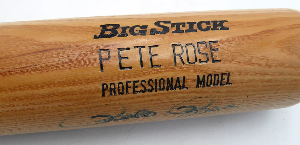 Pete Rose Autographed Rawlings Adirondack Bat Cincinnati Reds Beckett BAS QR #BV12114 - Image 3