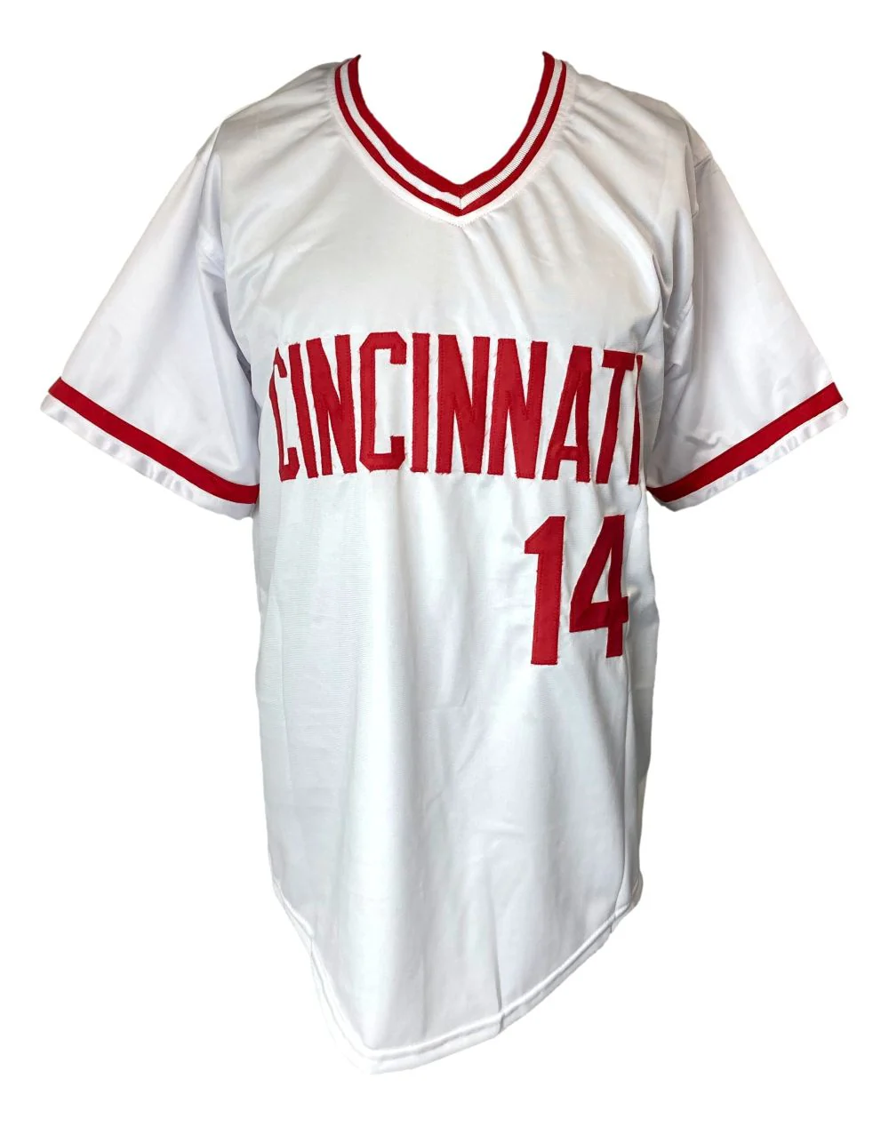 Pete Rose Cincinnati Signed White Baseball Jersey JSA - Image 3
