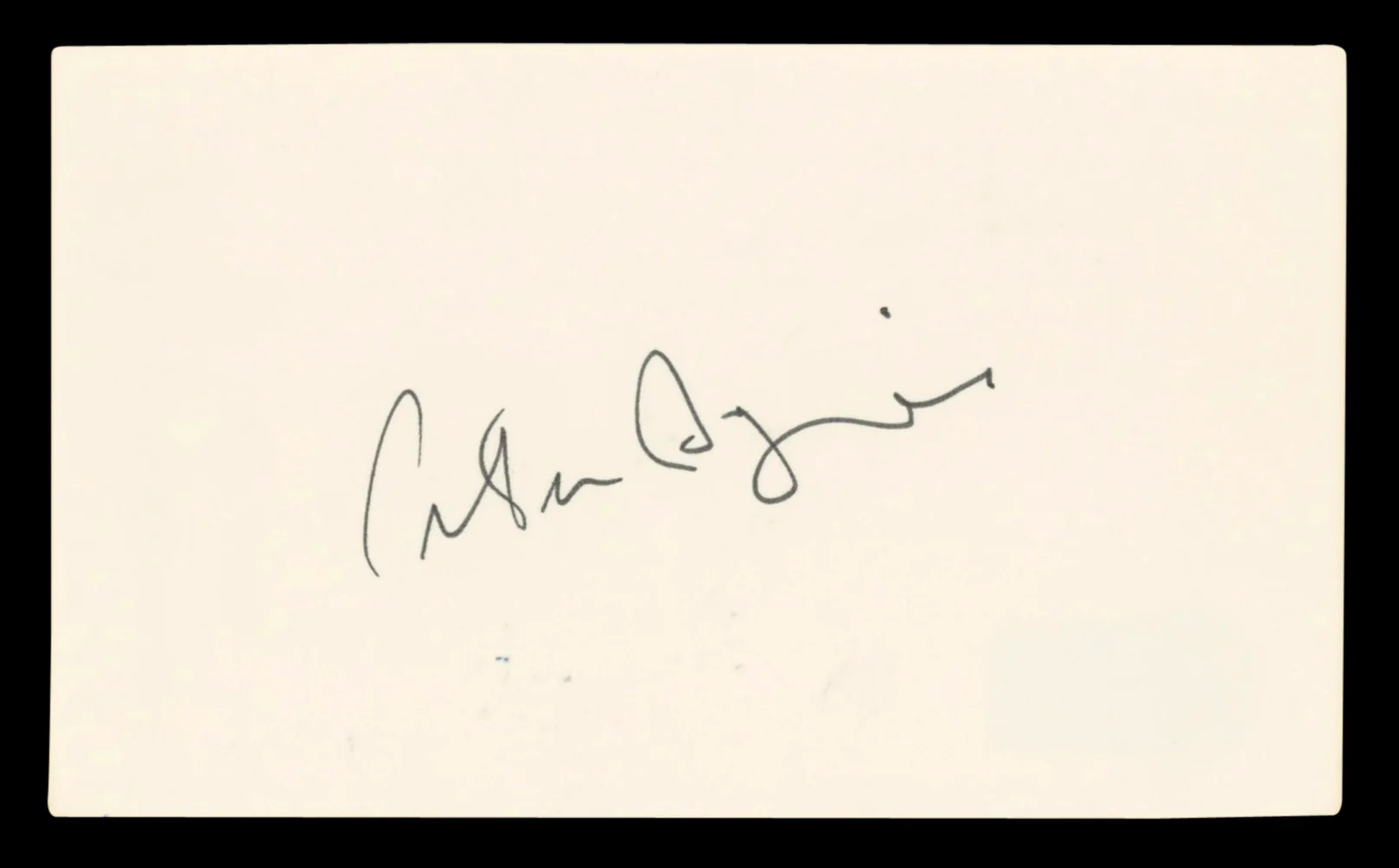 Peter Bogdanovich Authentic Signed 3x5 Index Card Autographed BAS #BV03459
