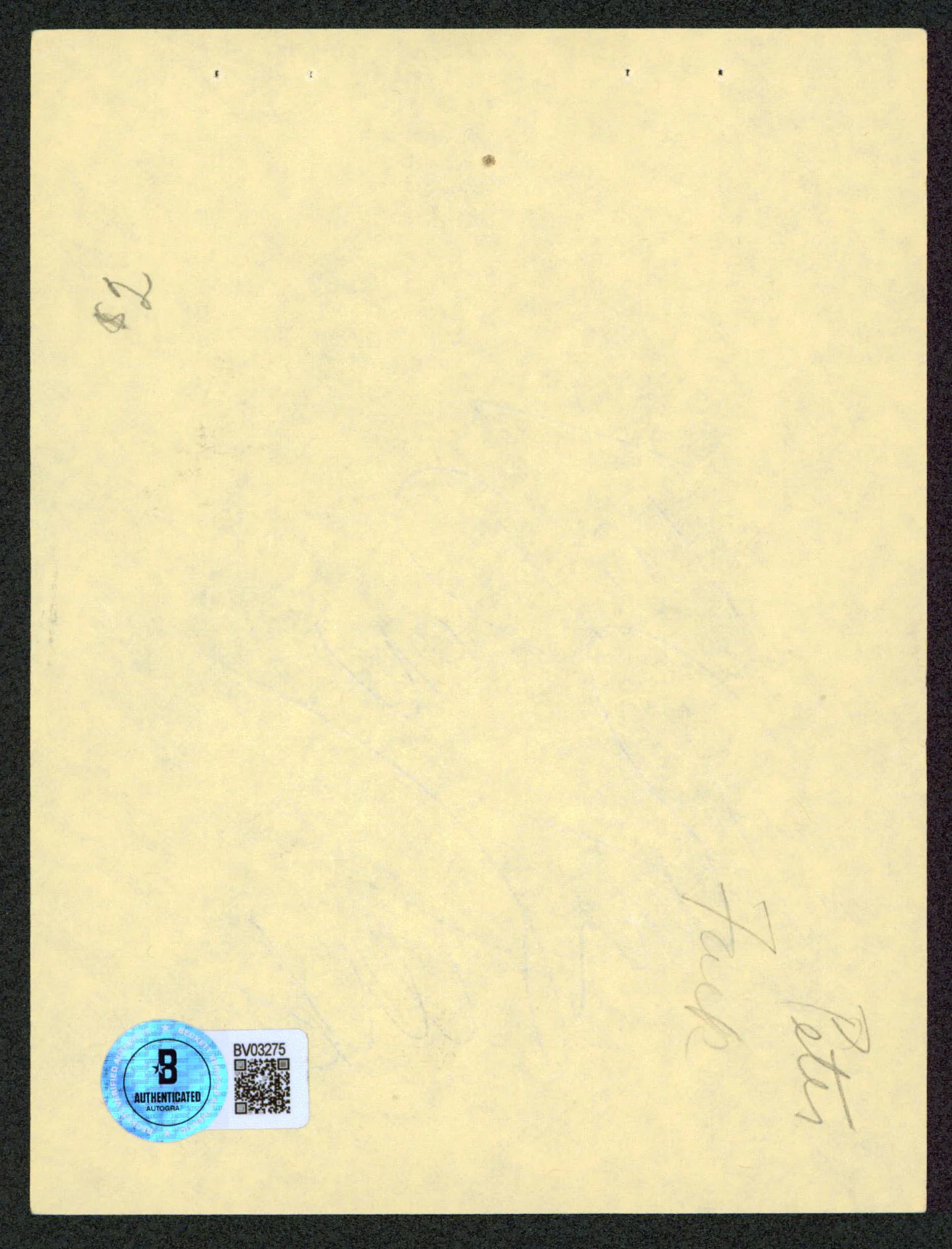 Peter Falk Columbo "To Don" Authentic Signed 4.5x6 Cut Signature BAS #BV03275 - Image 3
