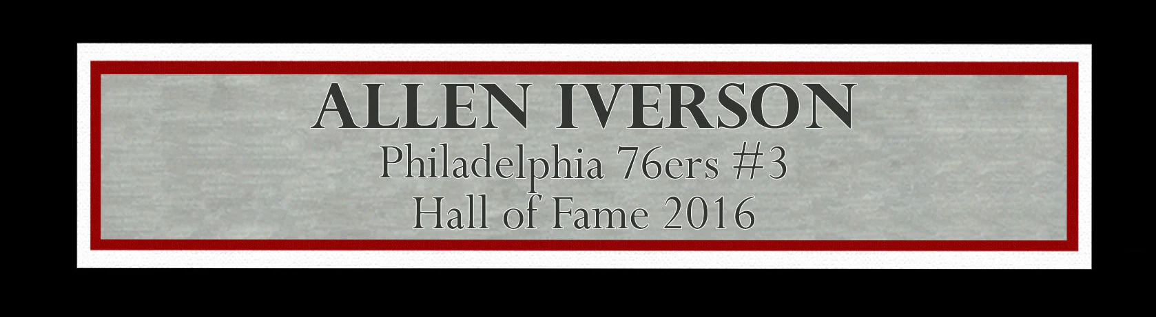 Philadelphia 76ers Allen Iverson Autographed Framed White Jersey Beckett BAS Witness Stock #239068 - Image 5