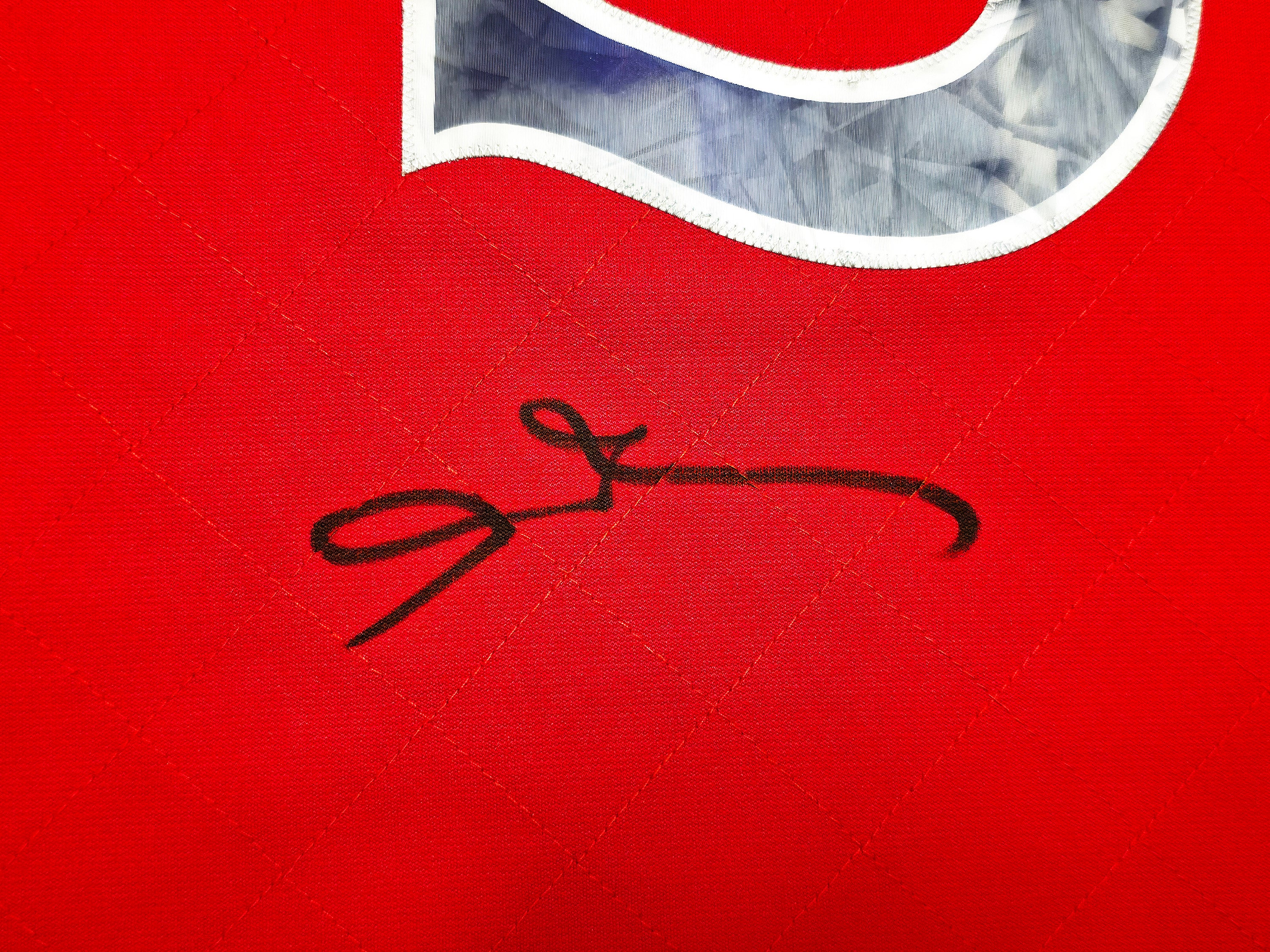 Philadelphia 76ers Allen Iverson Autographed Red Authentic Mitchell & Ness 1996-97 HWC Swingman Diamond NBA 75th Anniversary Jersey Size 2XL Beckett BAS Witness Stock #253627 - Image 4