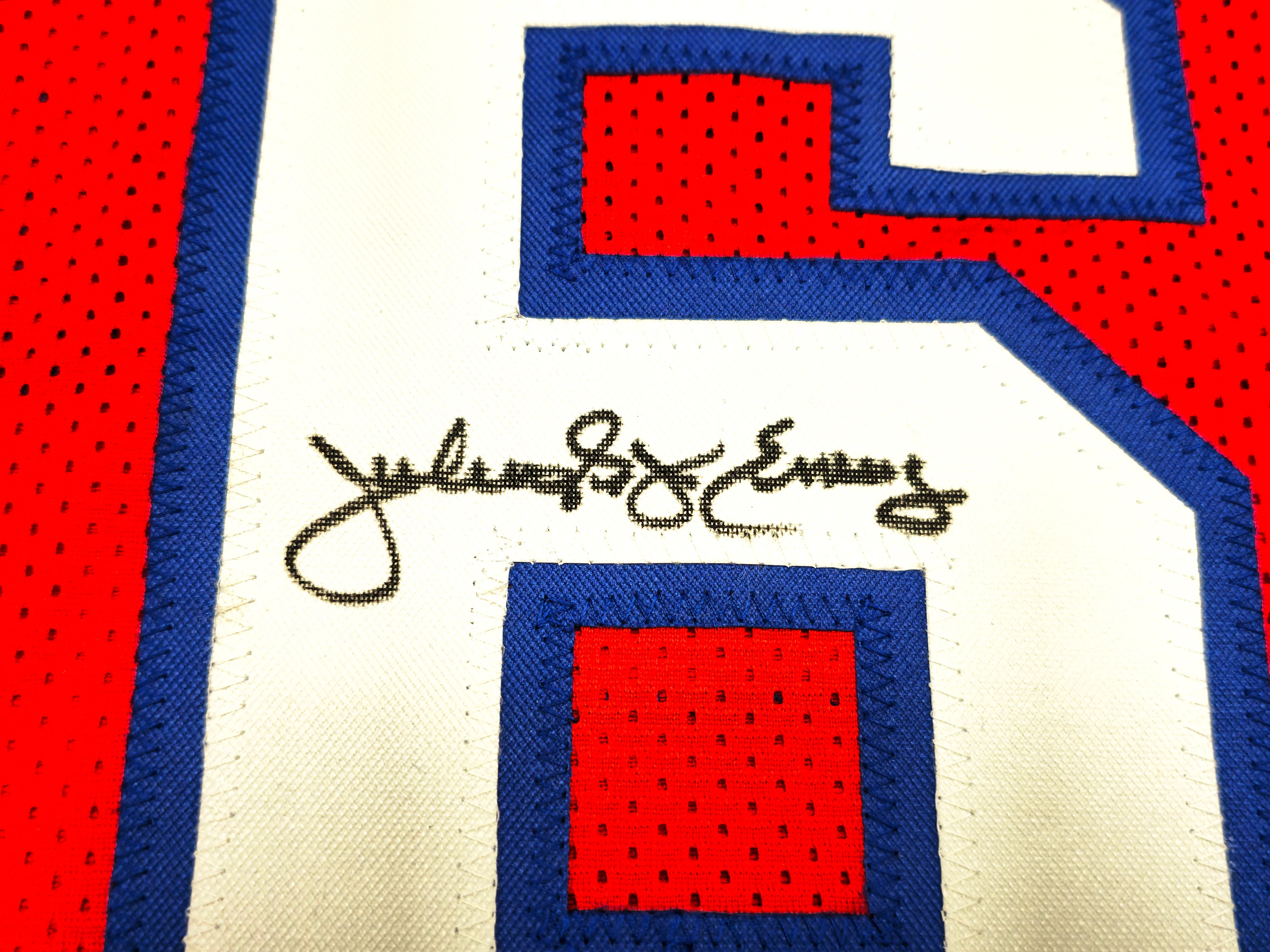 Philadelphia 76ers Julius "Dr. J" Erving Autographed Red Jersey Beckett BAS Witness Stock #230292 - Image 4